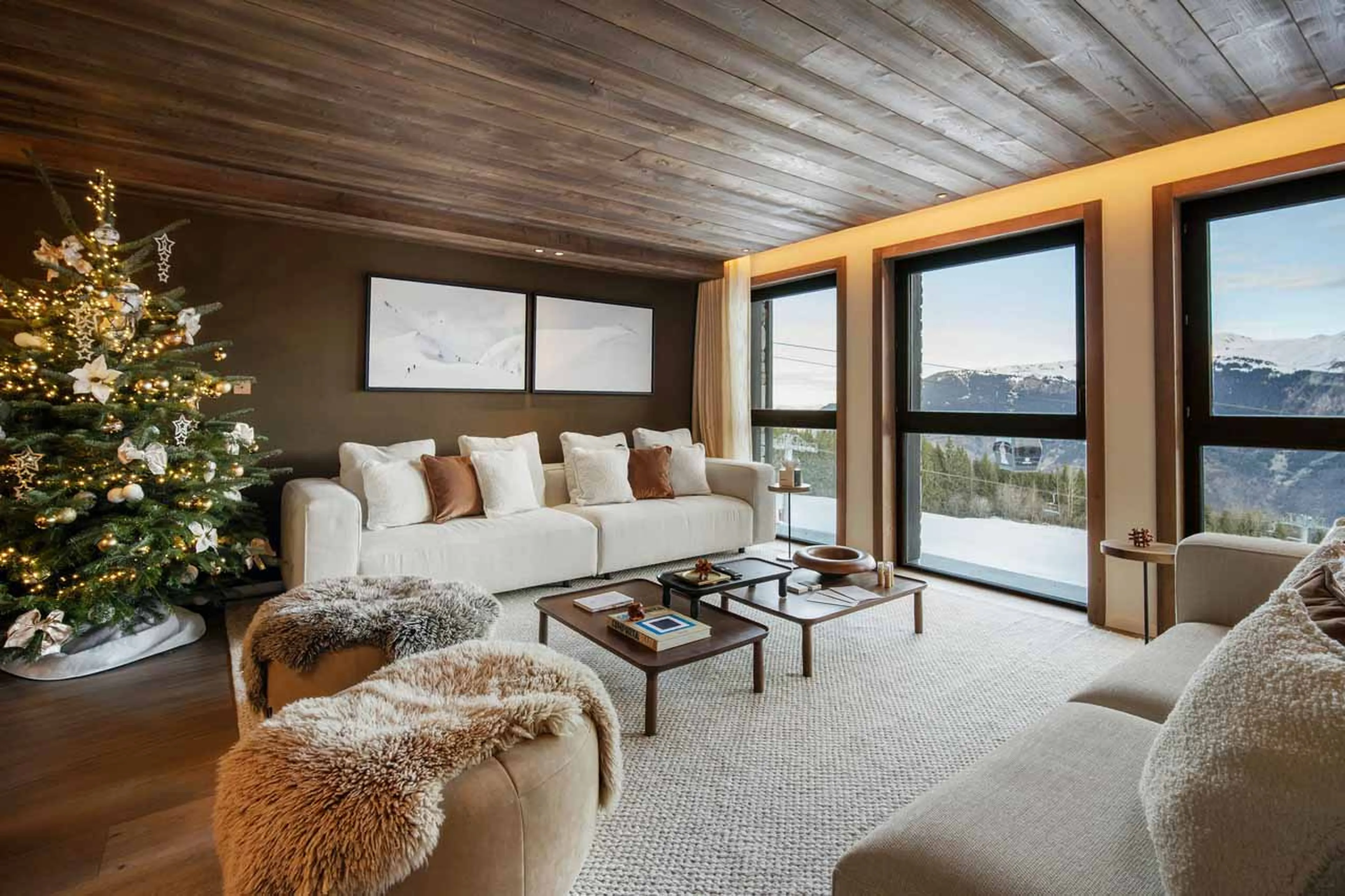Living room at Atmosphere 202 in Courchevel 1850