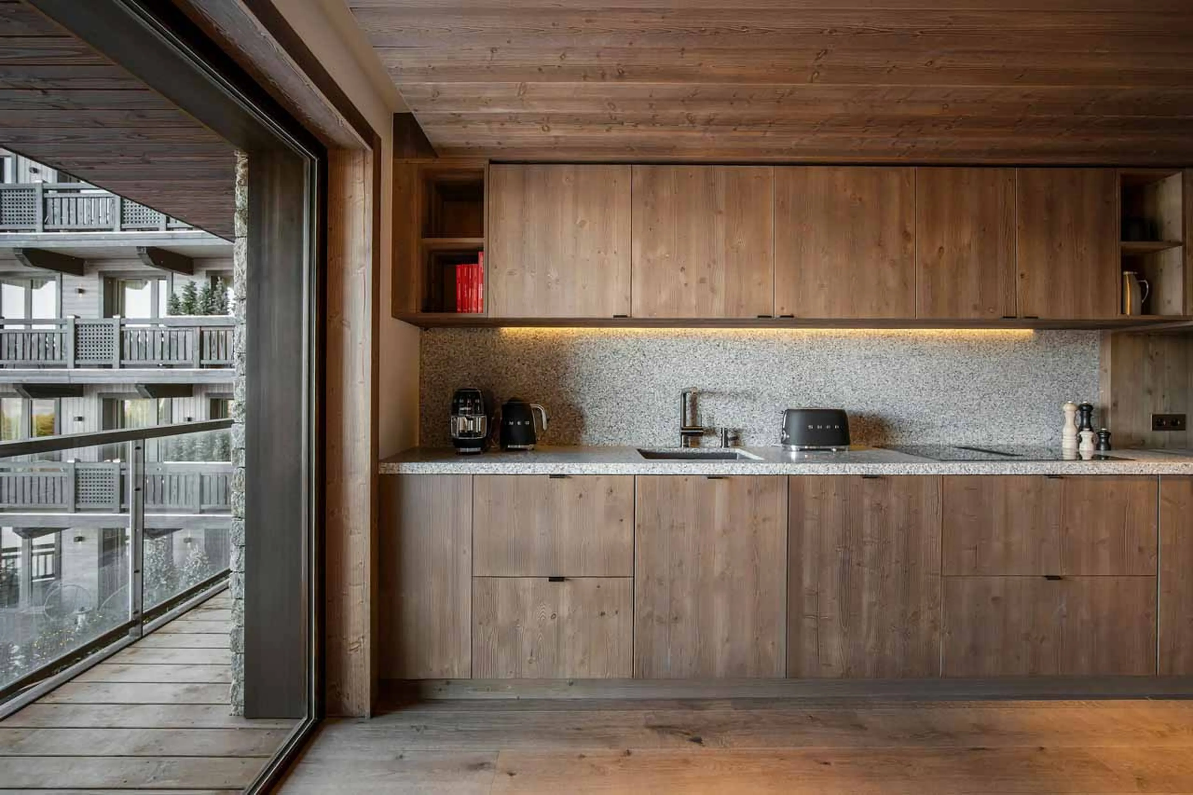 Kitchen at Atmosphere 202 in Courchevel 1850