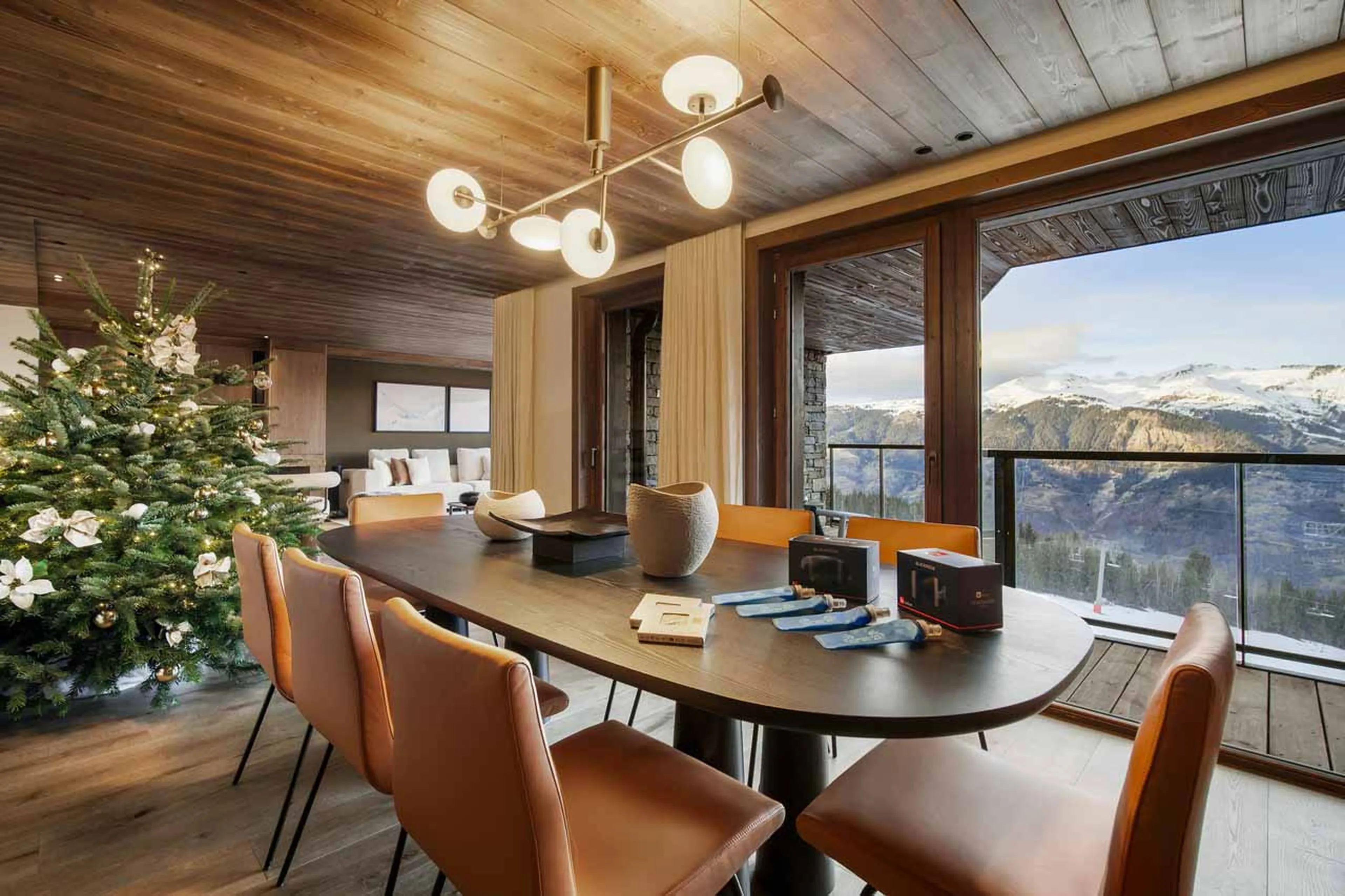Dining table at Atmosphere 302 in Courchevel 1850