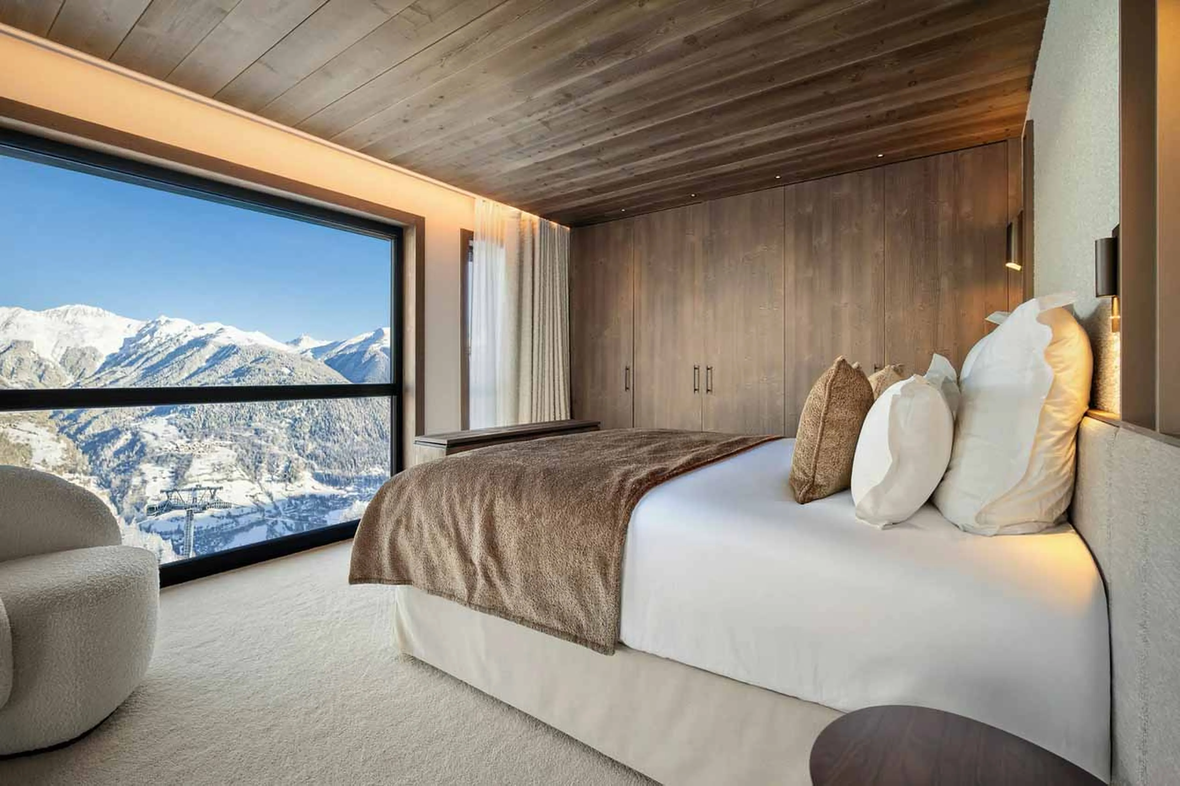 Bedroom one at Atmosphere 501 in Courchevel 1850