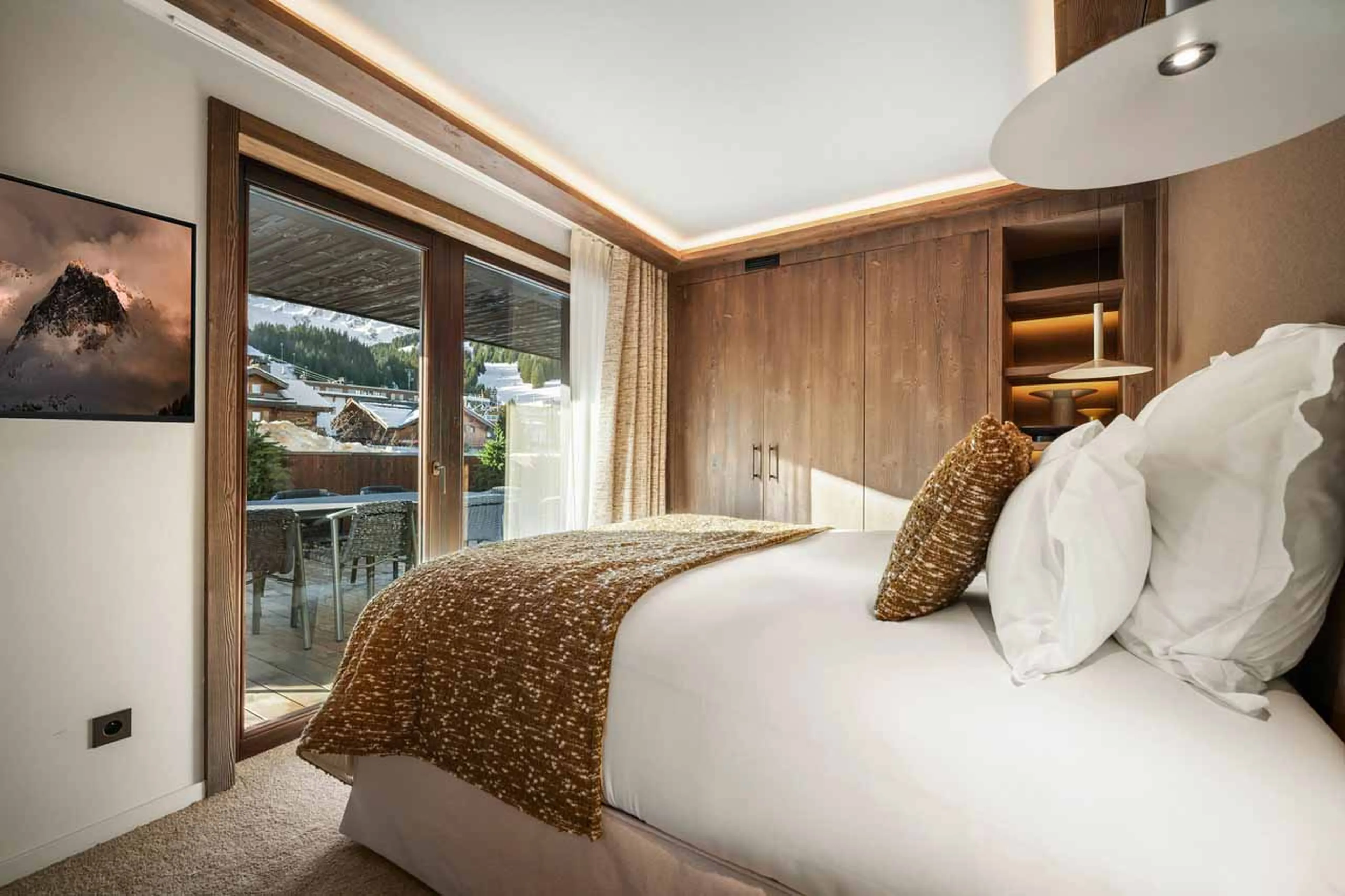 Bedroom two at Atmosphere 501 in Courchevel 1850