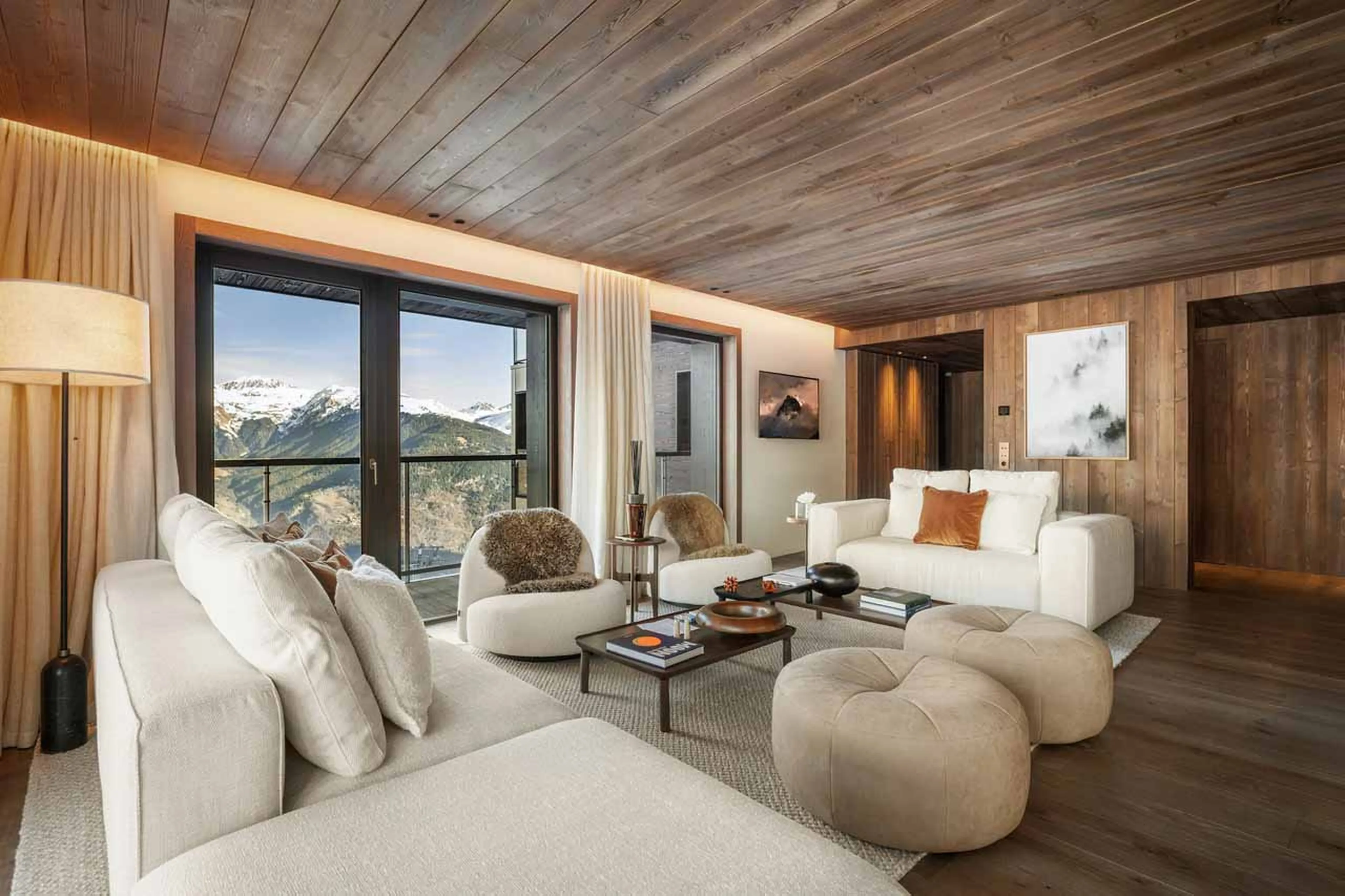 Views from living area at Atmosphere 501 in Courchevel 1850