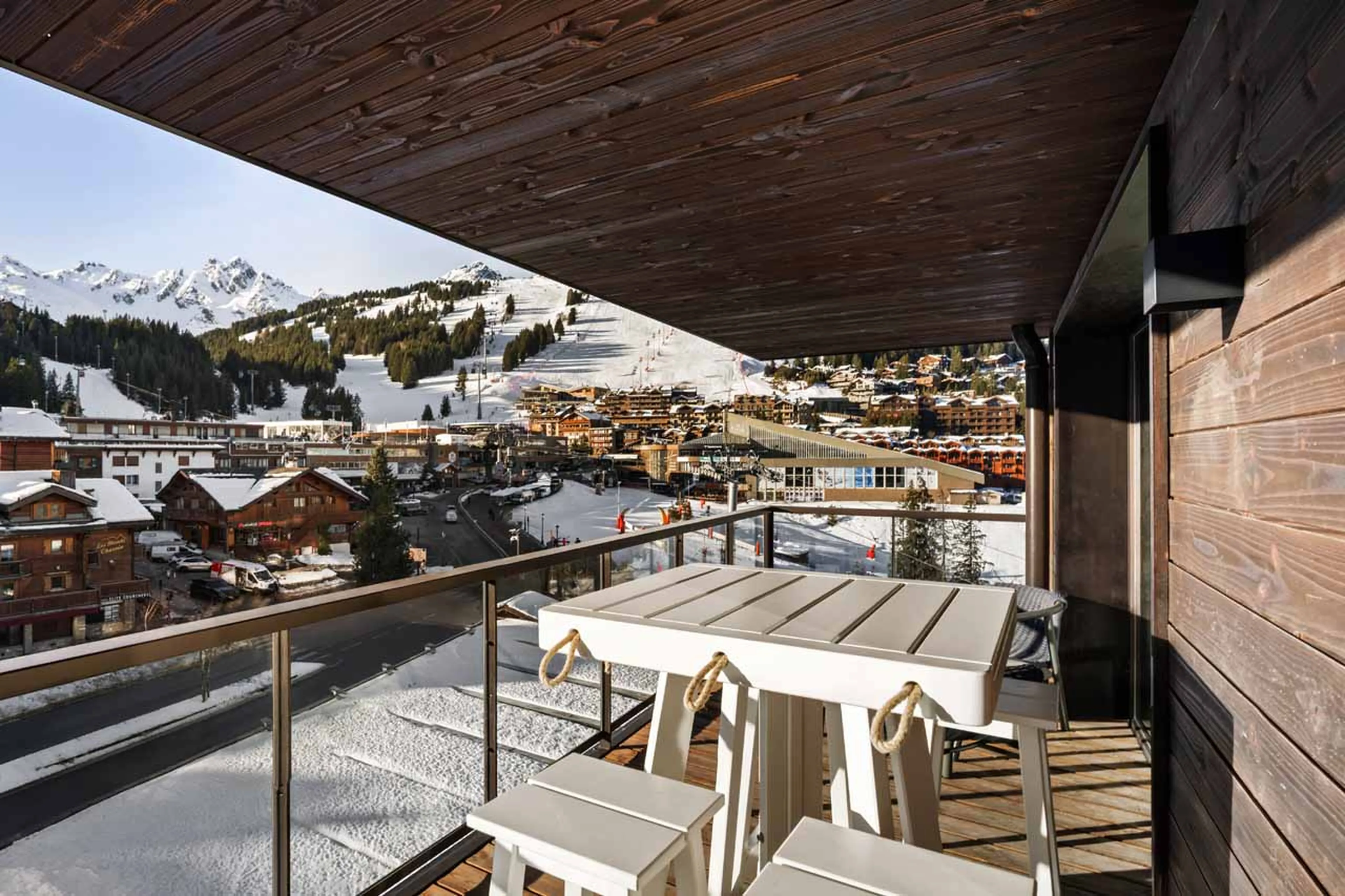 Balcony at Atmosphere 801 in Courchevel 1850