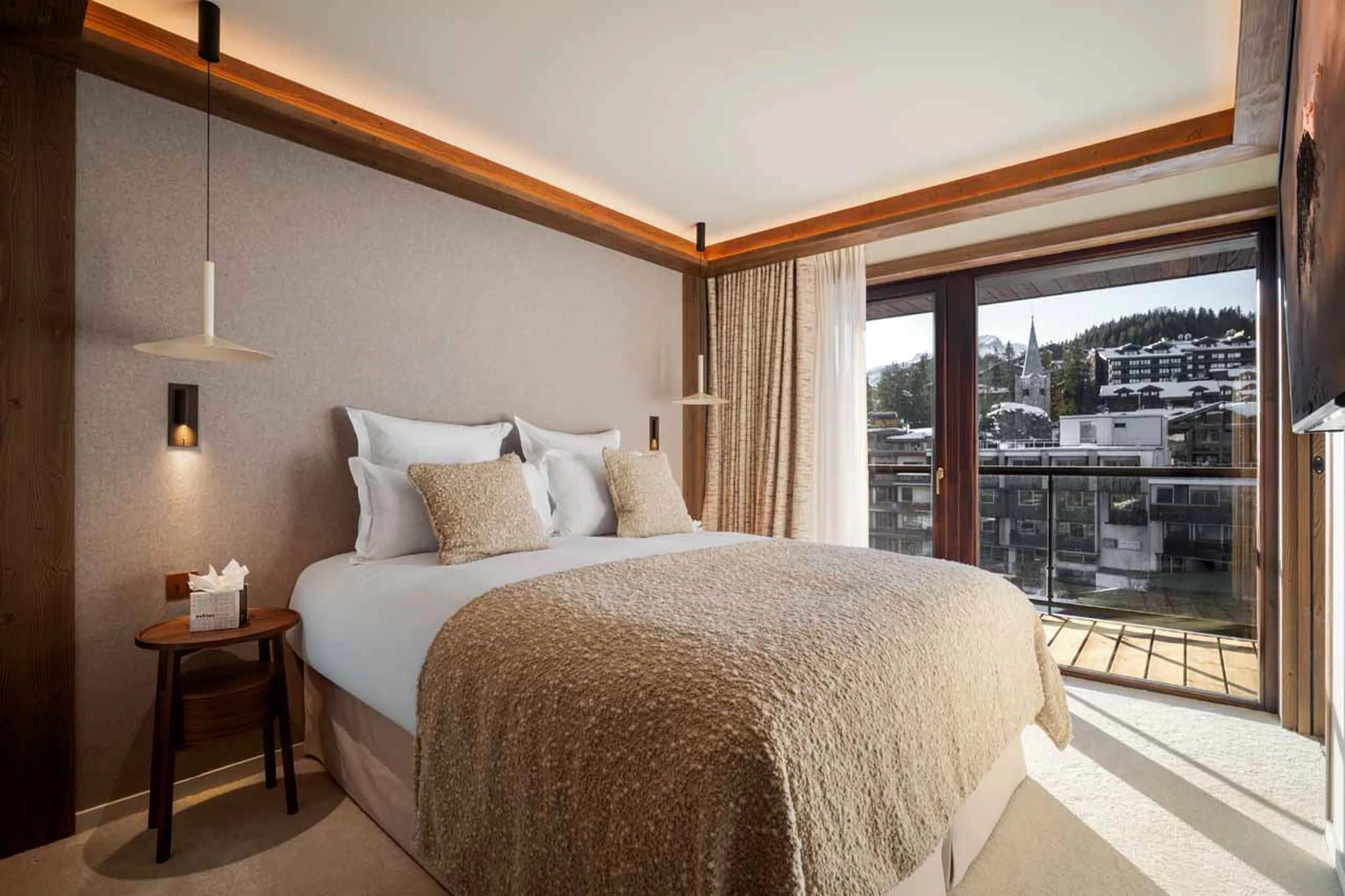 Bedroom three at Atmosphere 801 in Courchevel 1850