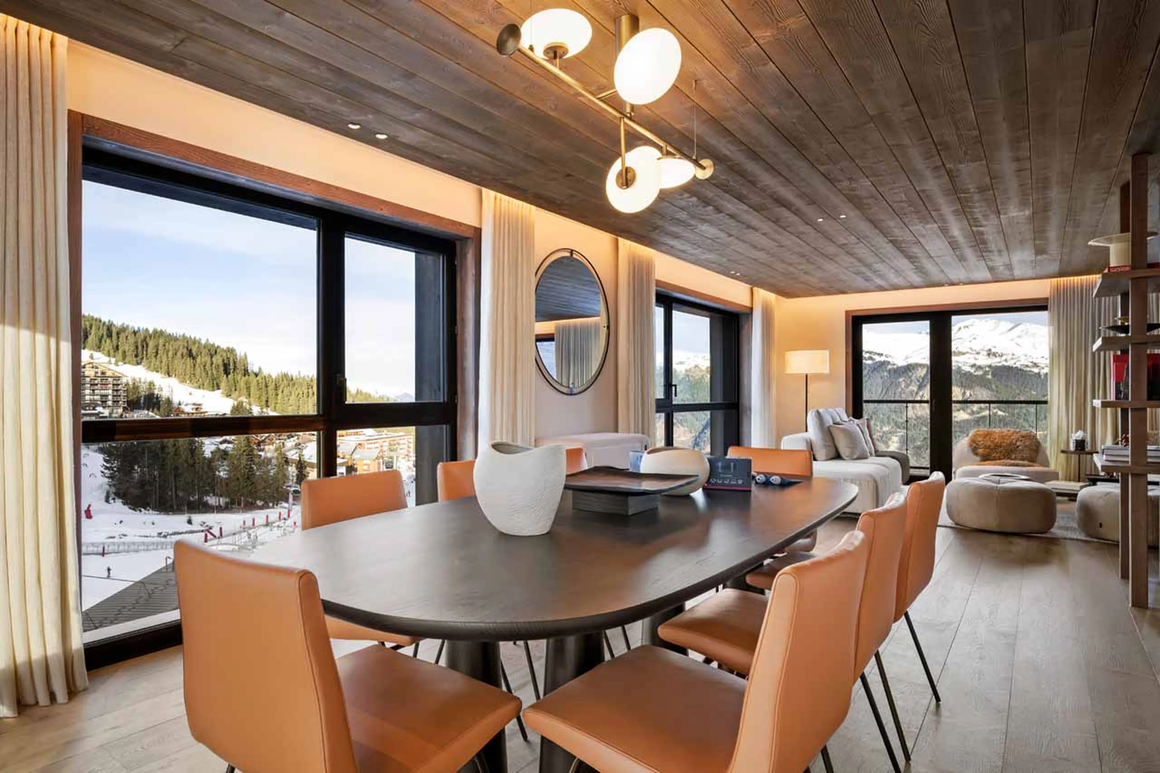 Dining table at Atmosphere 801 in Courchevel 1850