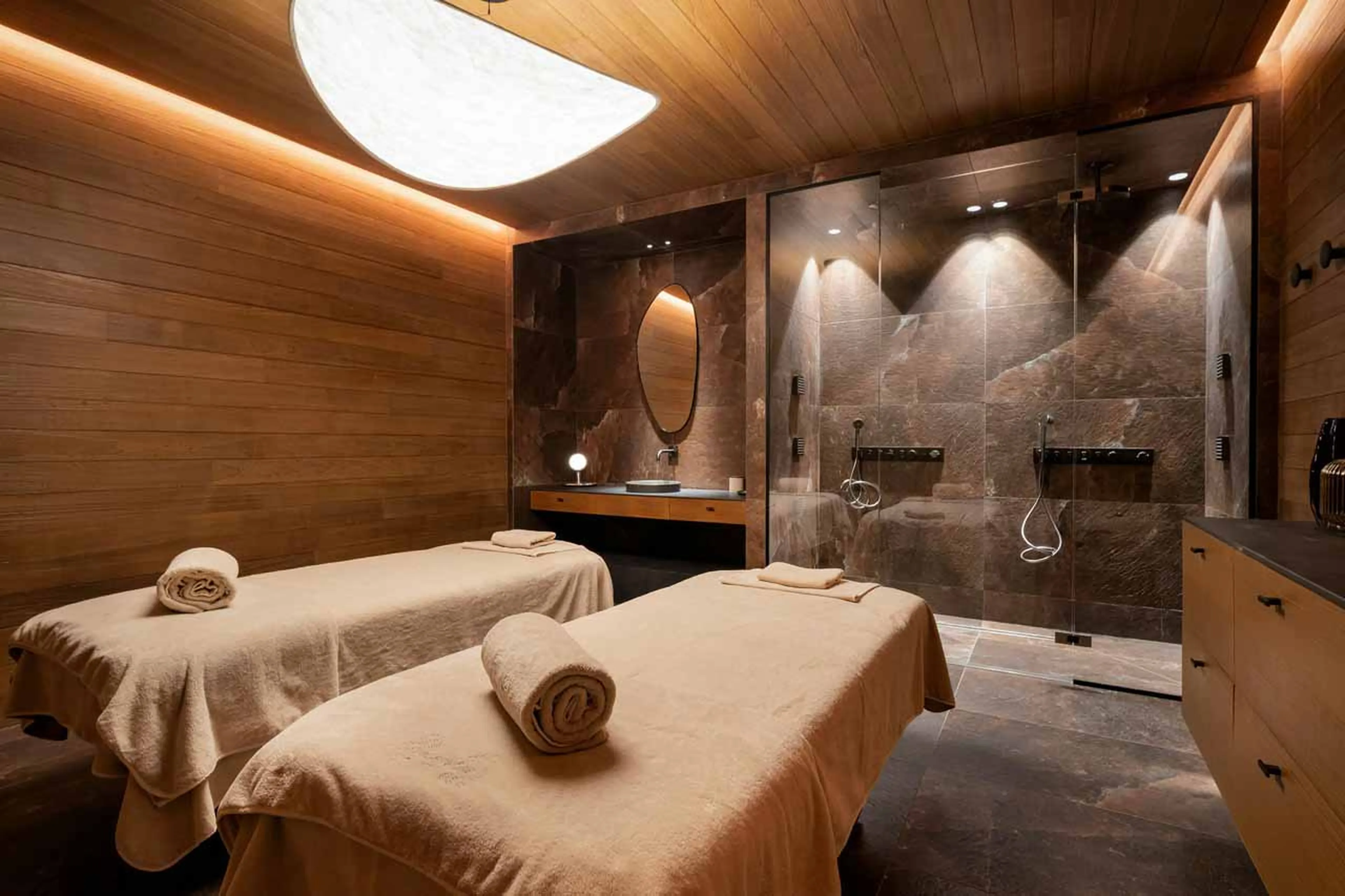 Massage room at Atmosphere 801 in Courchevel 1850