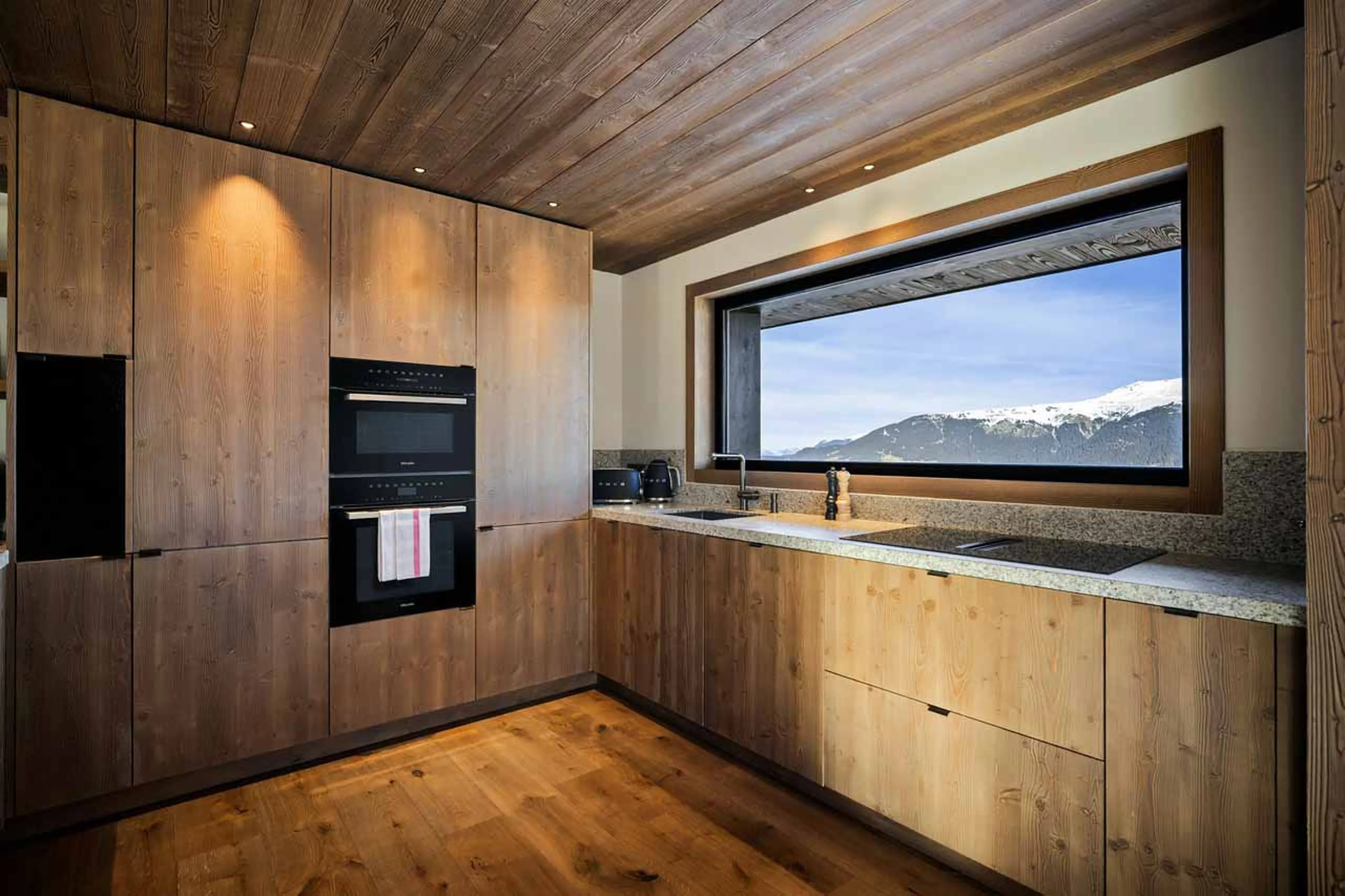 Modern kitchen at Atmosphere 802 in Courchevel 1850