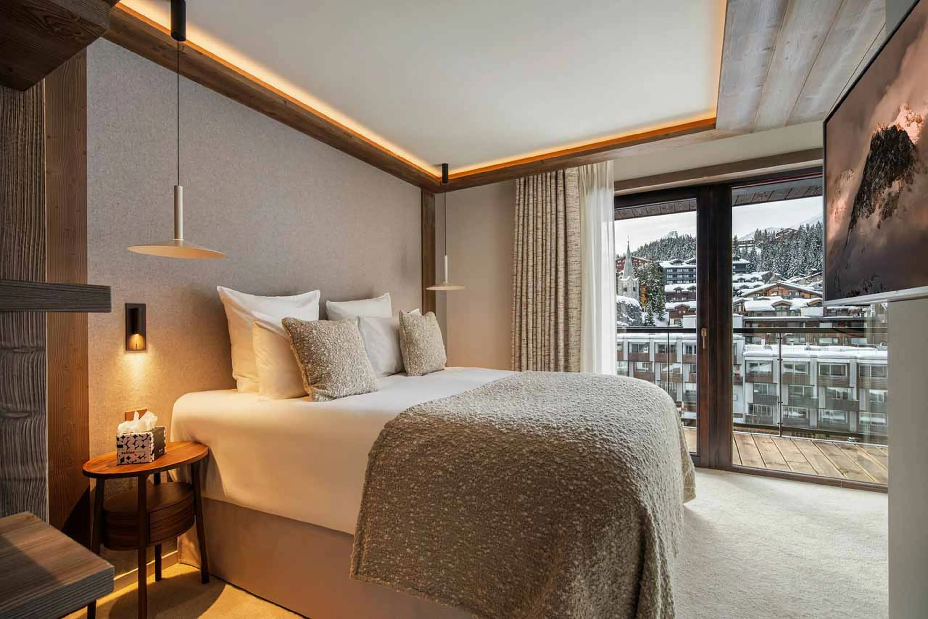 Double bedroom in Atmosphere Apartment 902, Courchevel 1850