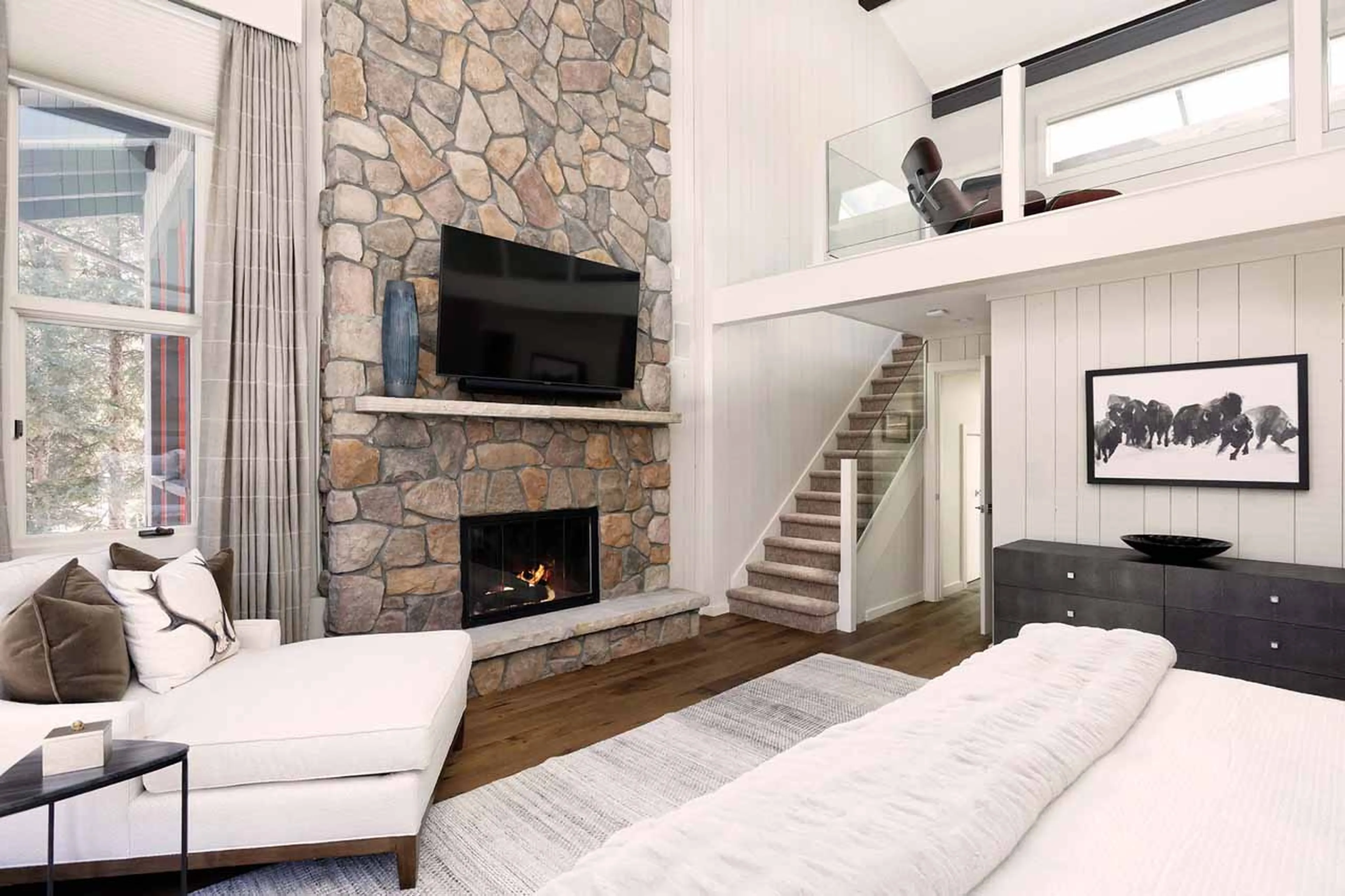 Lofted office space at Avanti Chalet in Vail