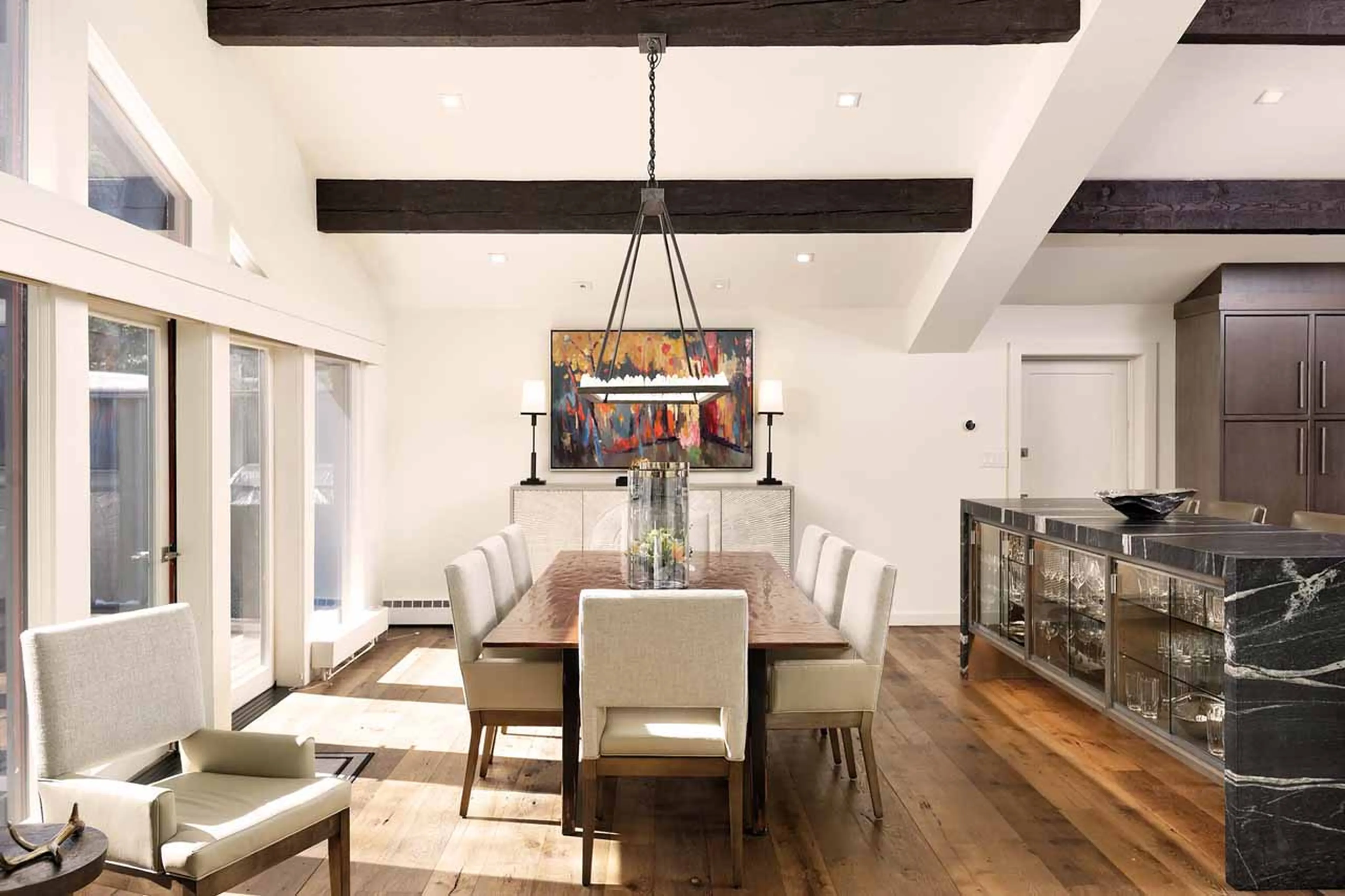 Dining room at Avanti Chalet in Vail