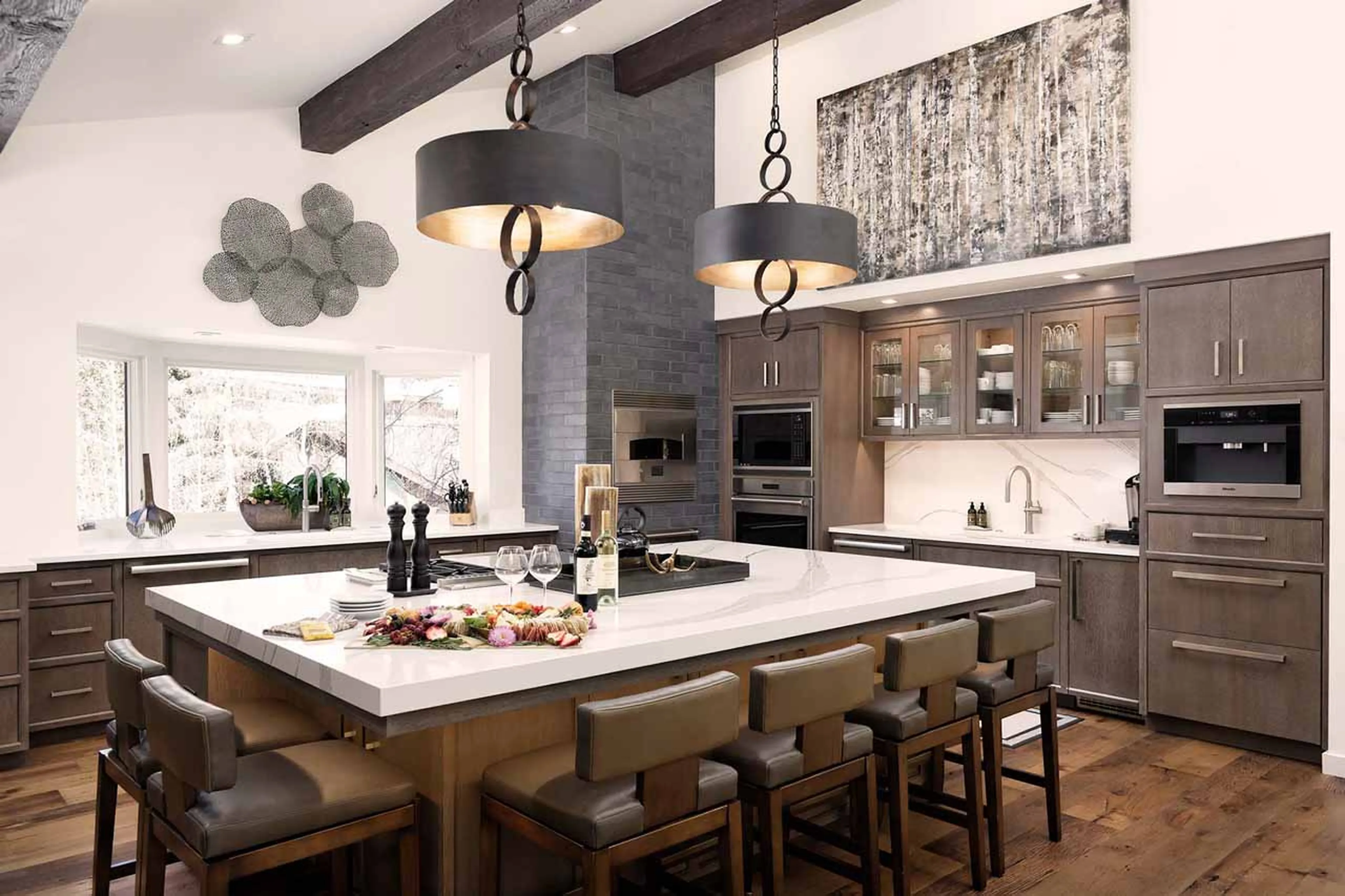 Breakfast table at Avanti Chalet in Vail