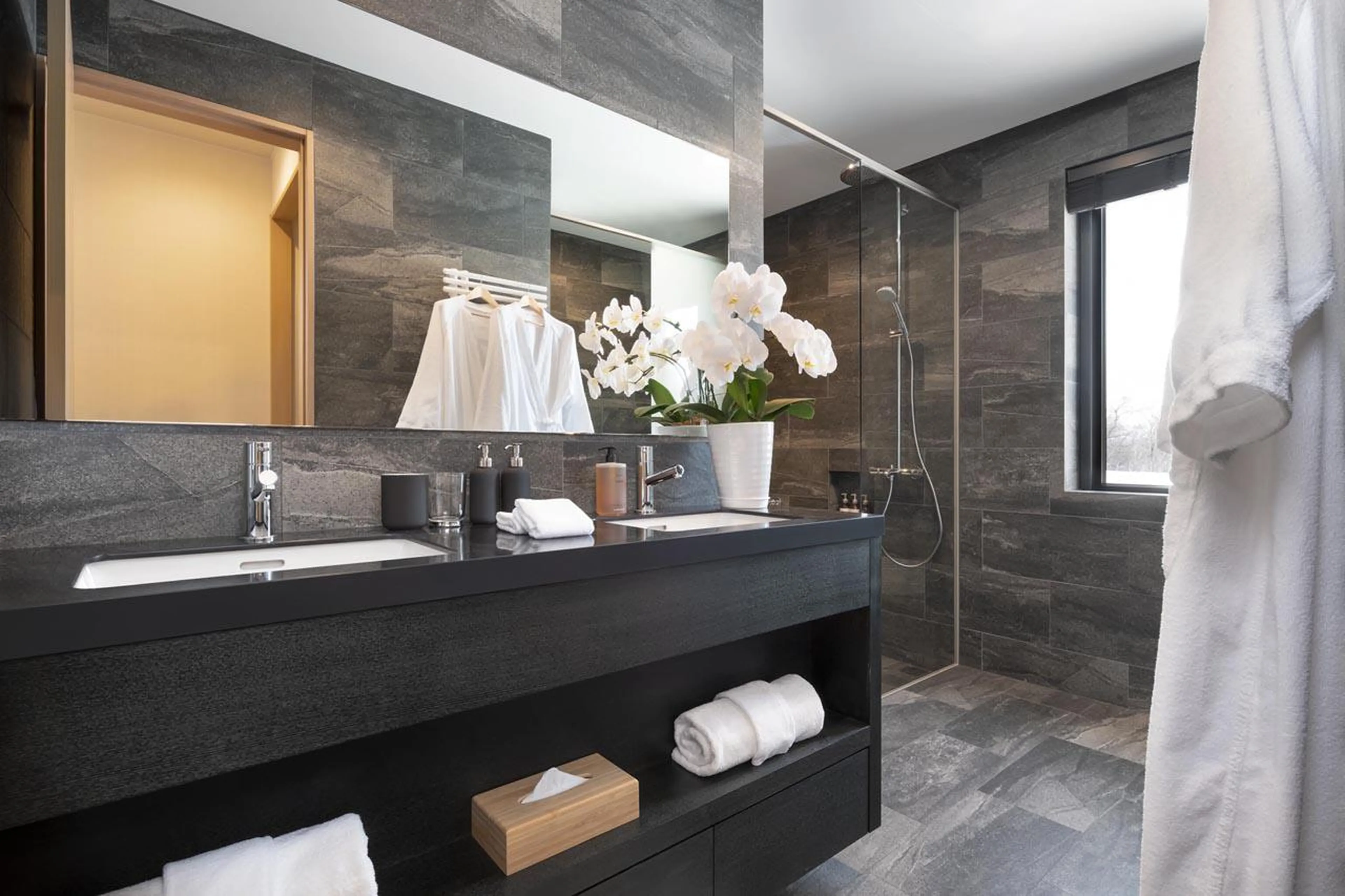 Bedroom 2 en-suite at Awayuki Villa in Niseko