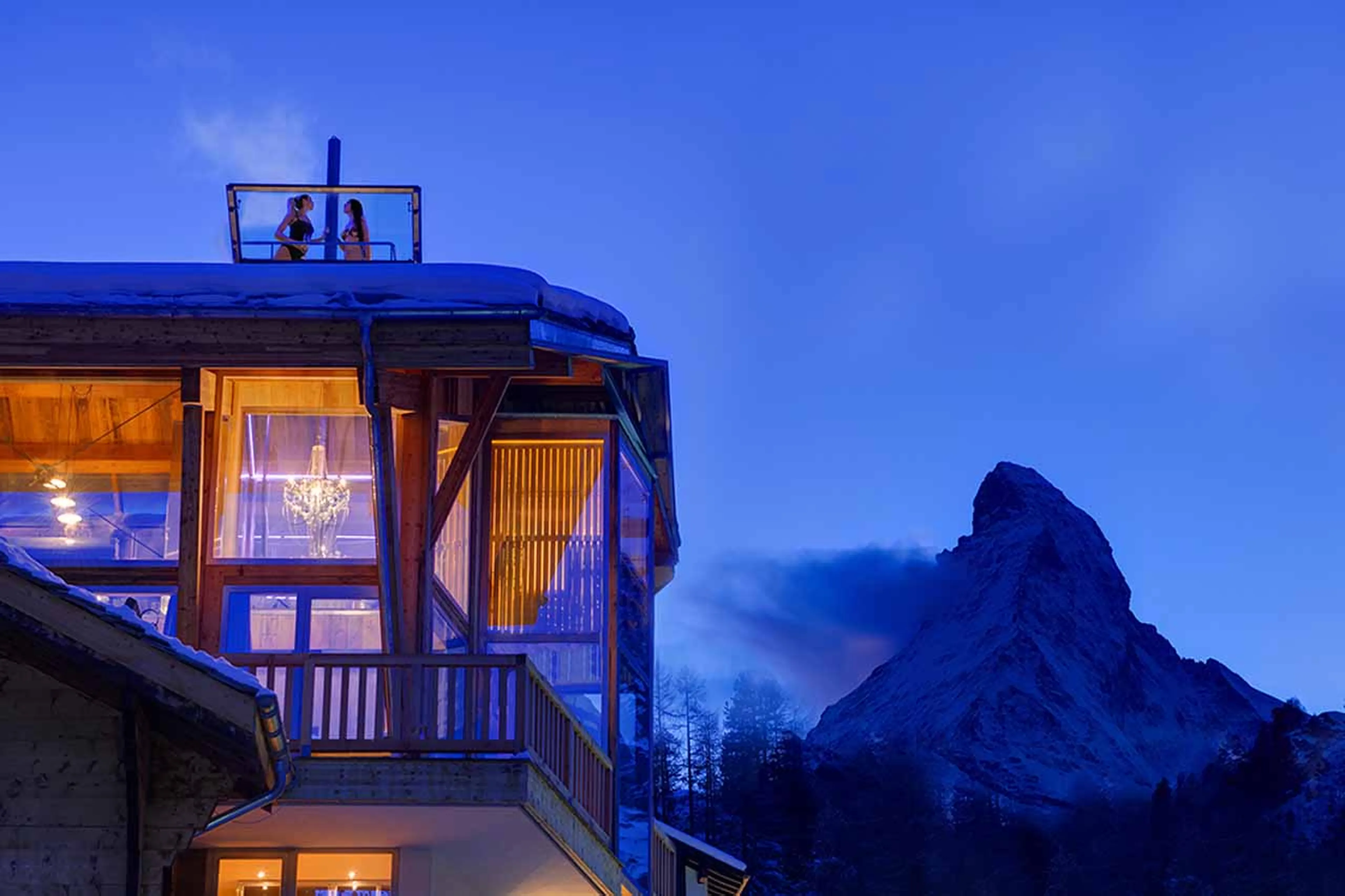 Exterior of Backstage Chalet in Zermatt