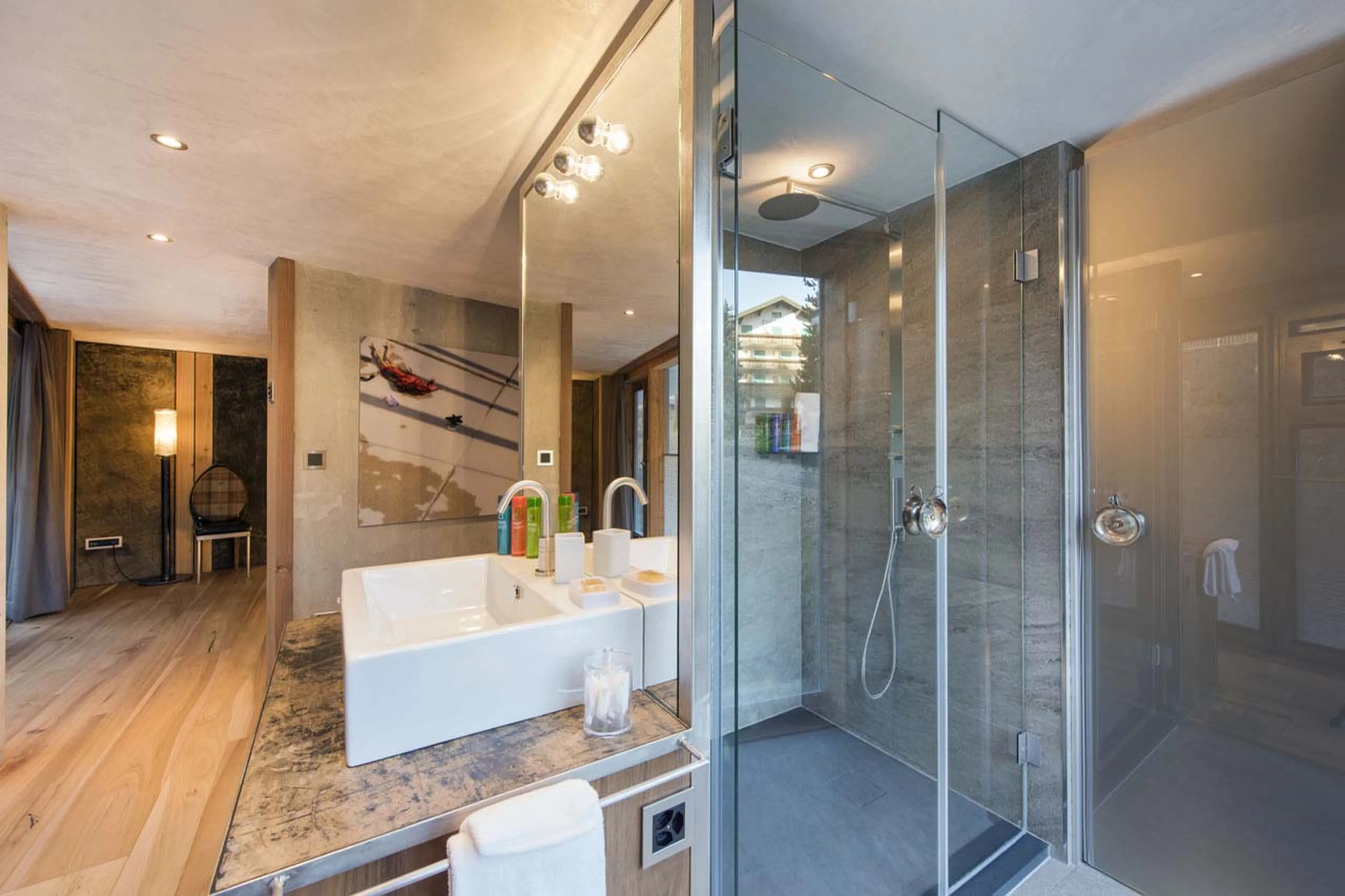 Bathroom one at Backstage Luxury Loft in Zermatt