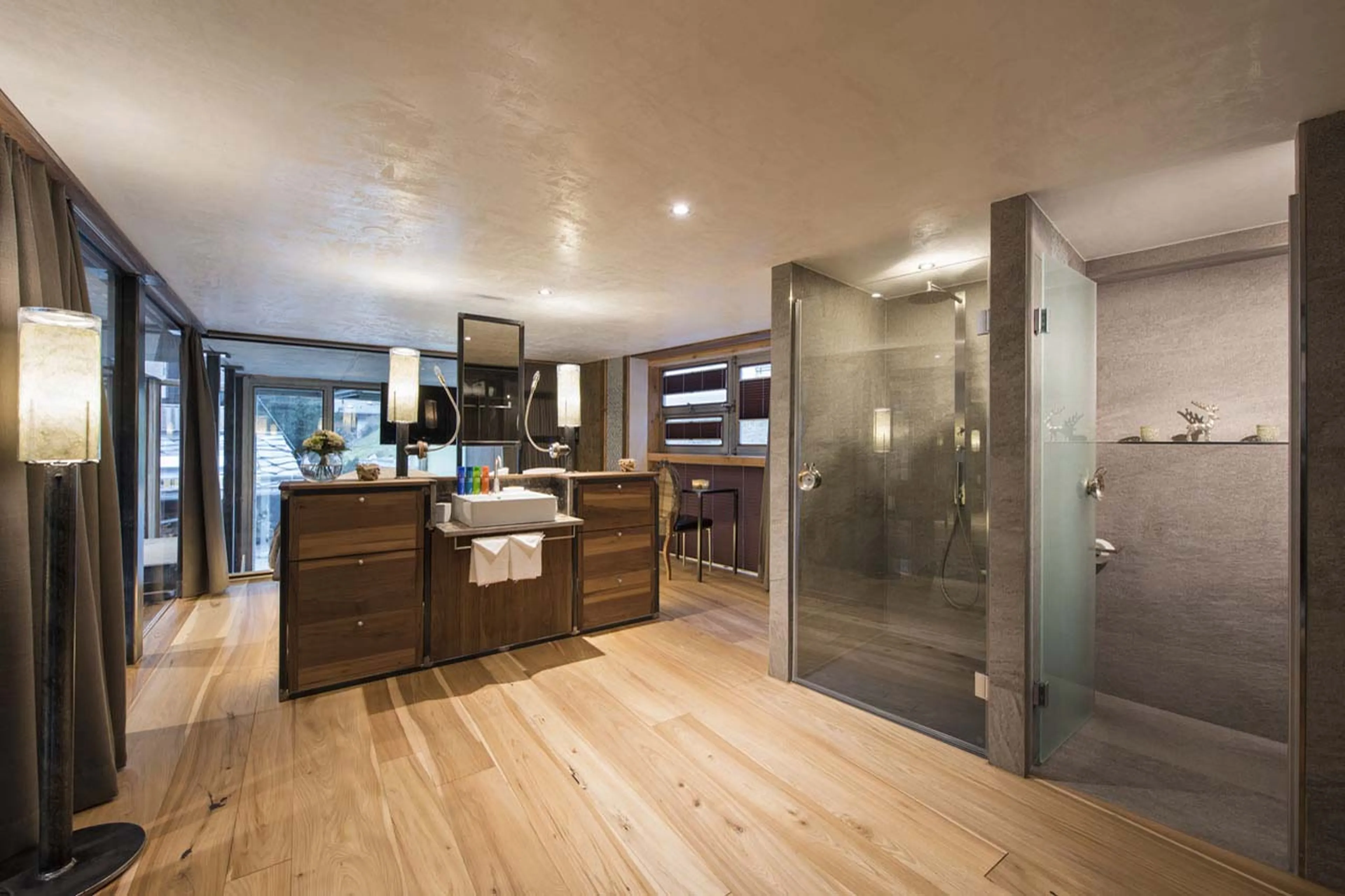Bathroom two at Backstage Luxury Loft in Zermatt