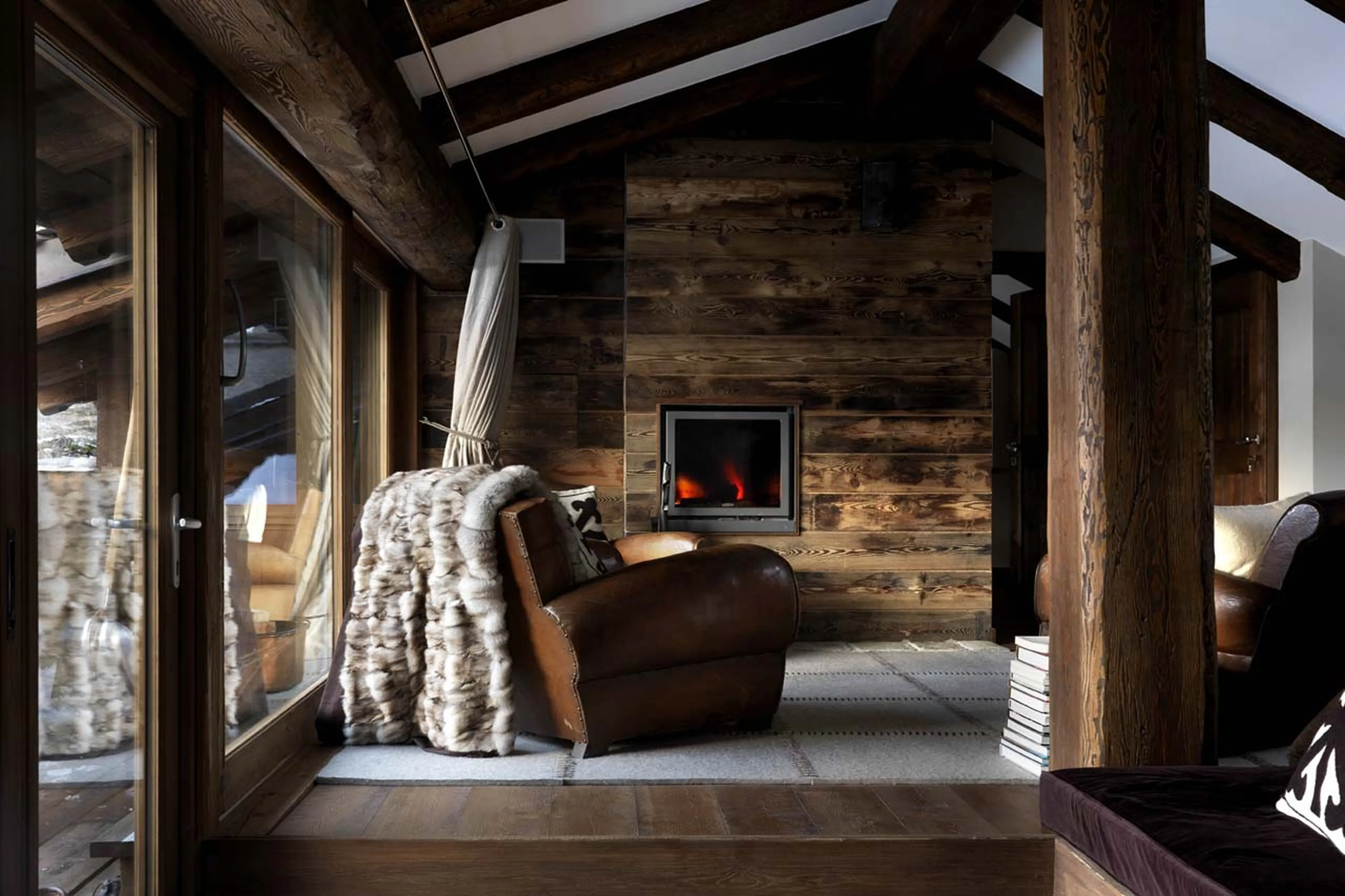 Top floor lounge at Baita 1697 in Piedmont