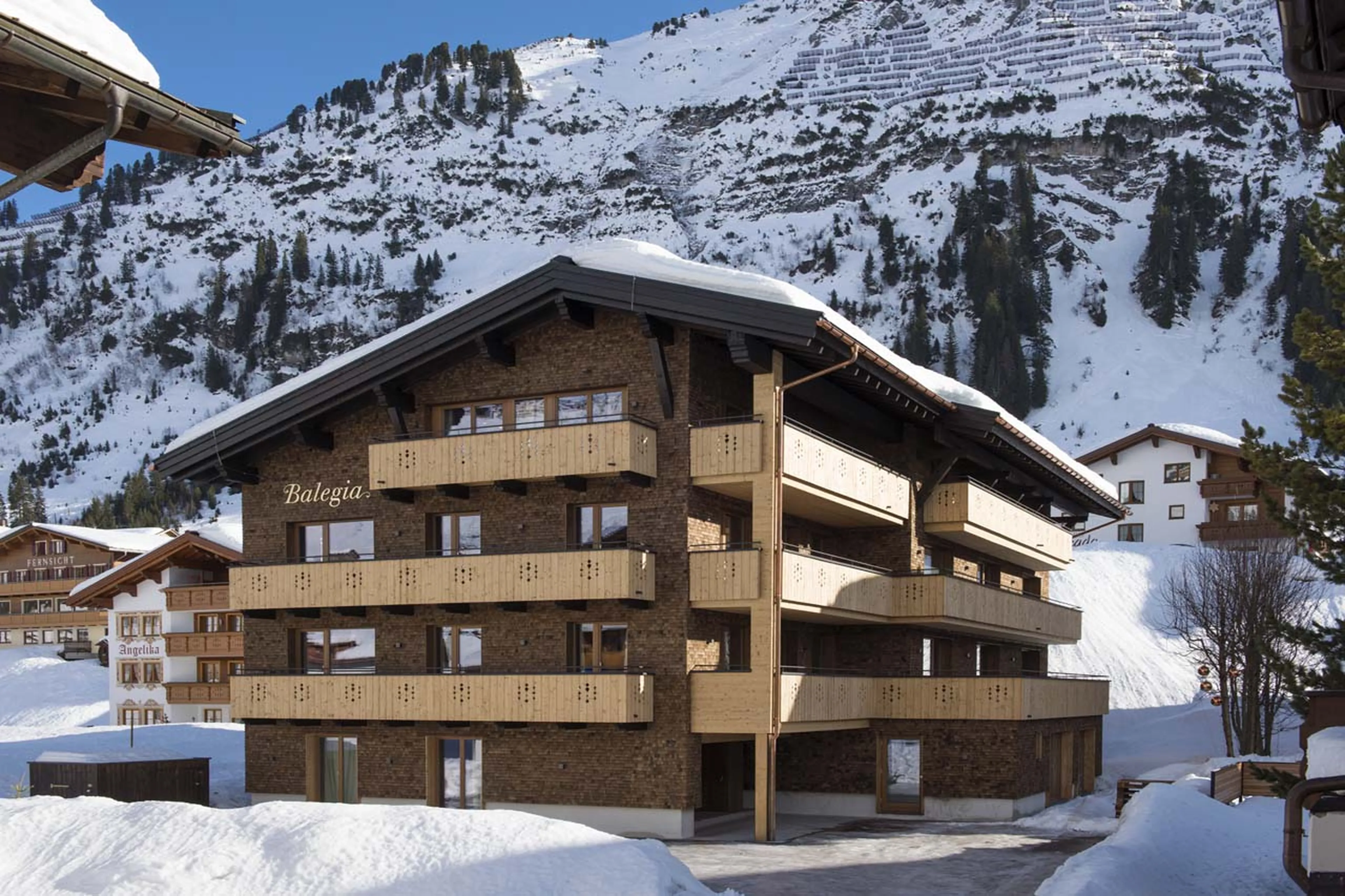Exterior of Balegia Apartment 4 in Lech