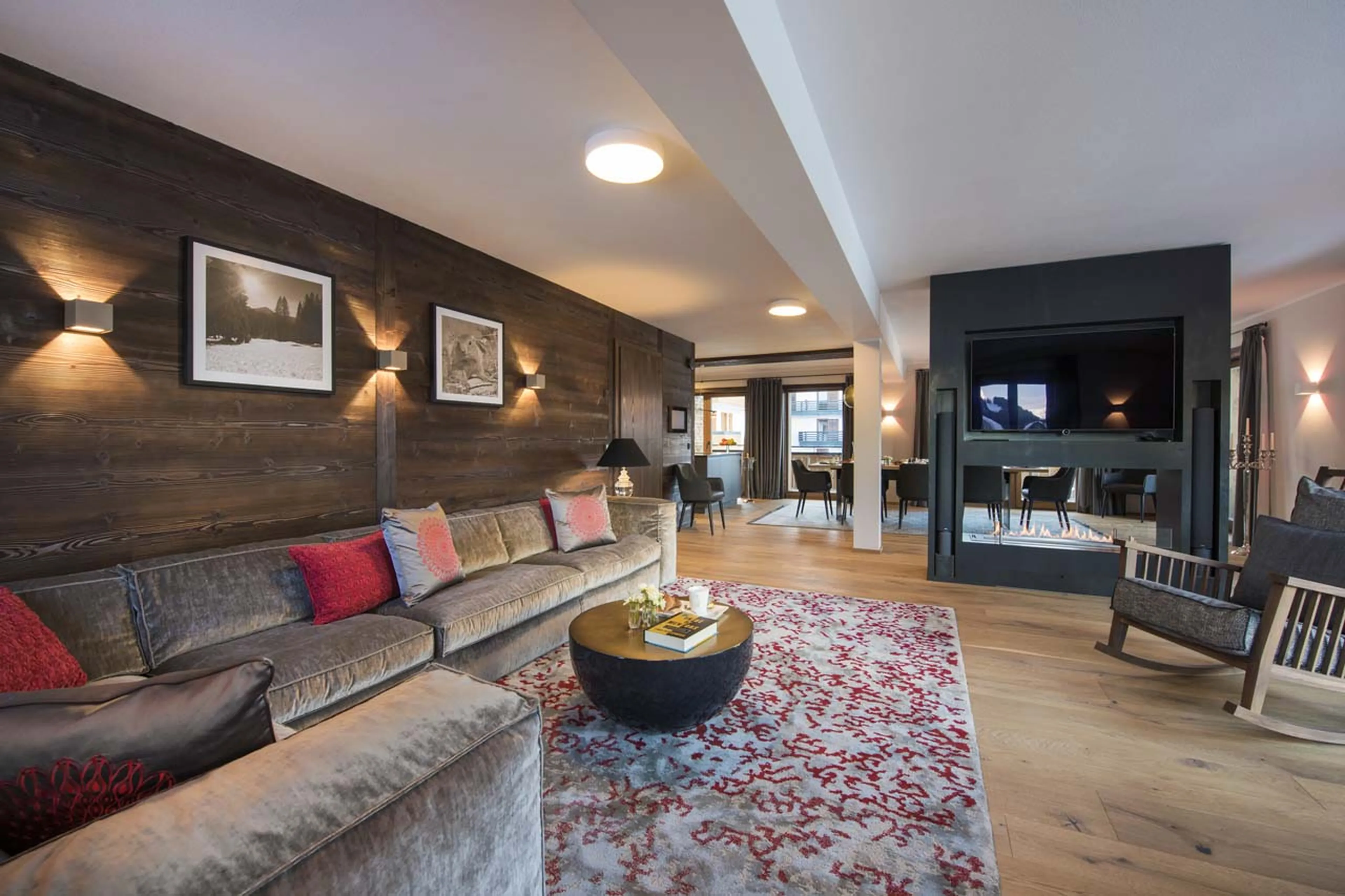 Space to relax in living area of Exterior of Balegia Apartment 4 in Lech