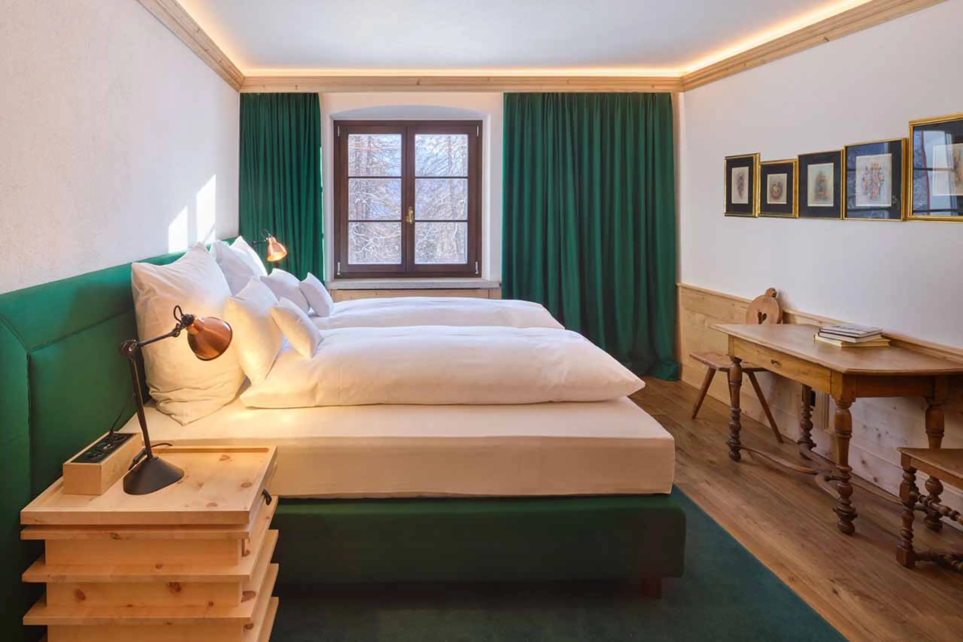 Bedroom 4 at Chesa Bellaria in St Moritz