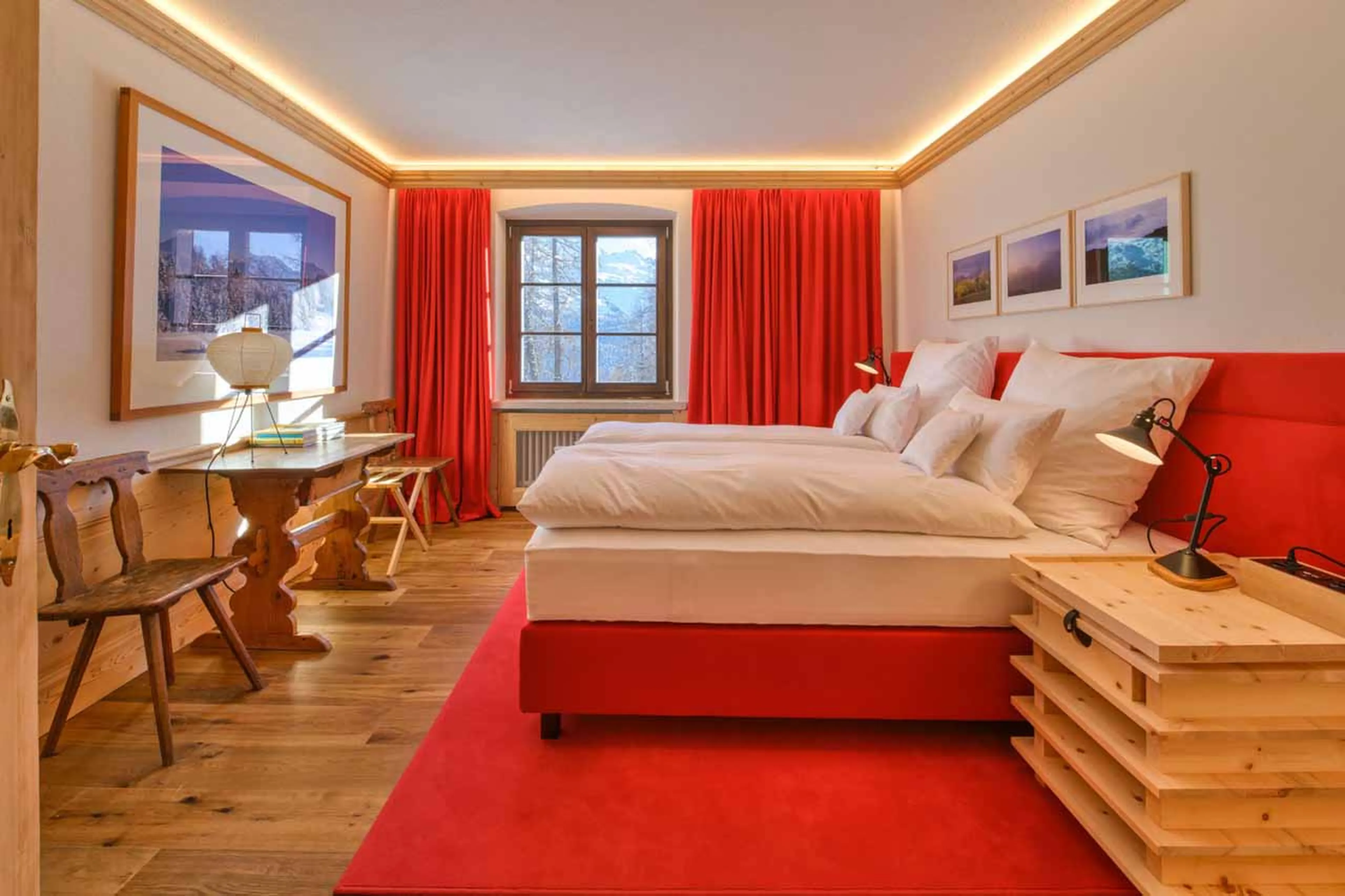 Bedroom 5 at Chesa Bellaria in St Moritz