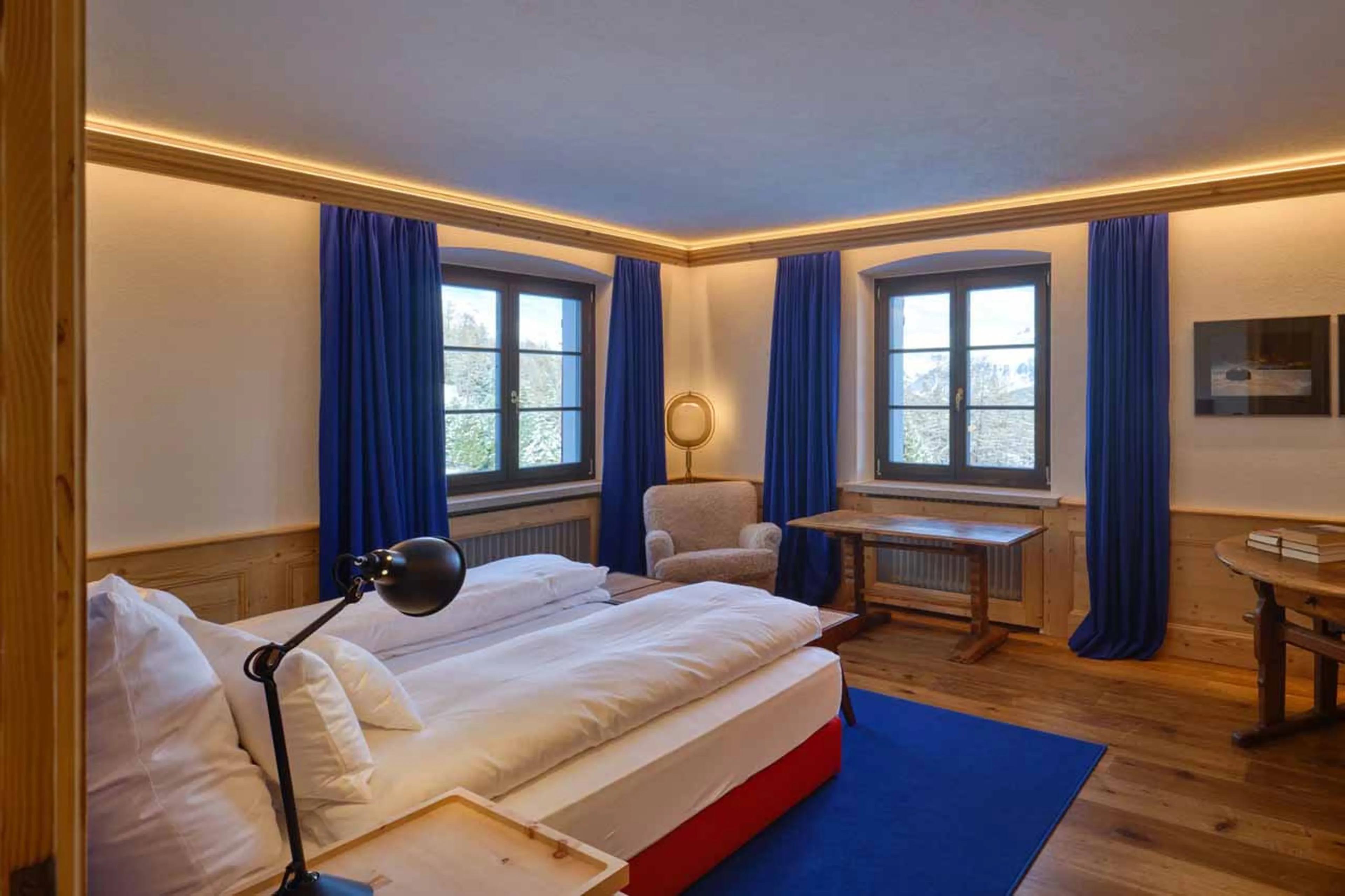 Bedroom 7 at Chesa Bellaria in St Moritz