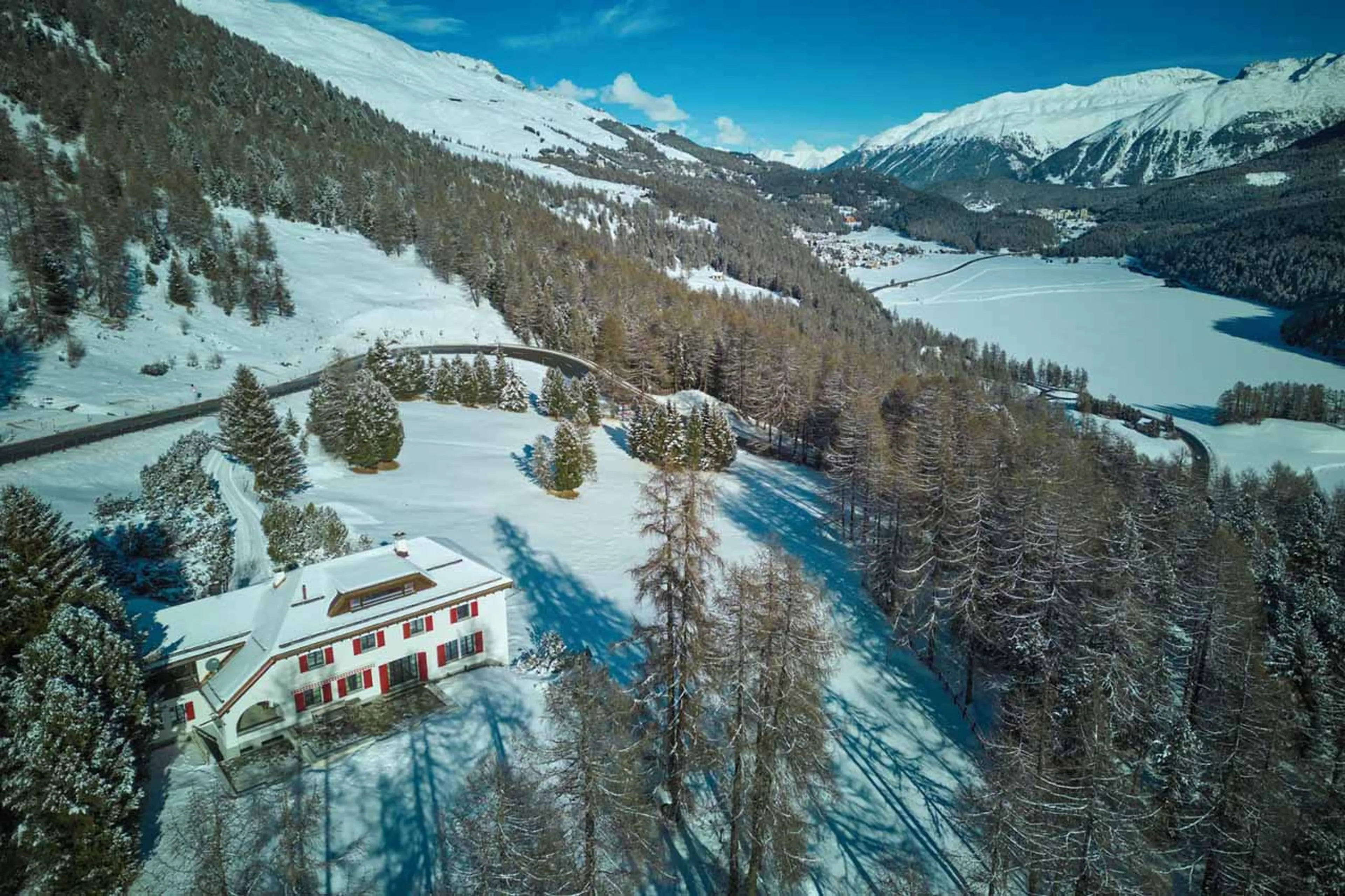 Exterior day of Chesa Bellaria in St Moritz