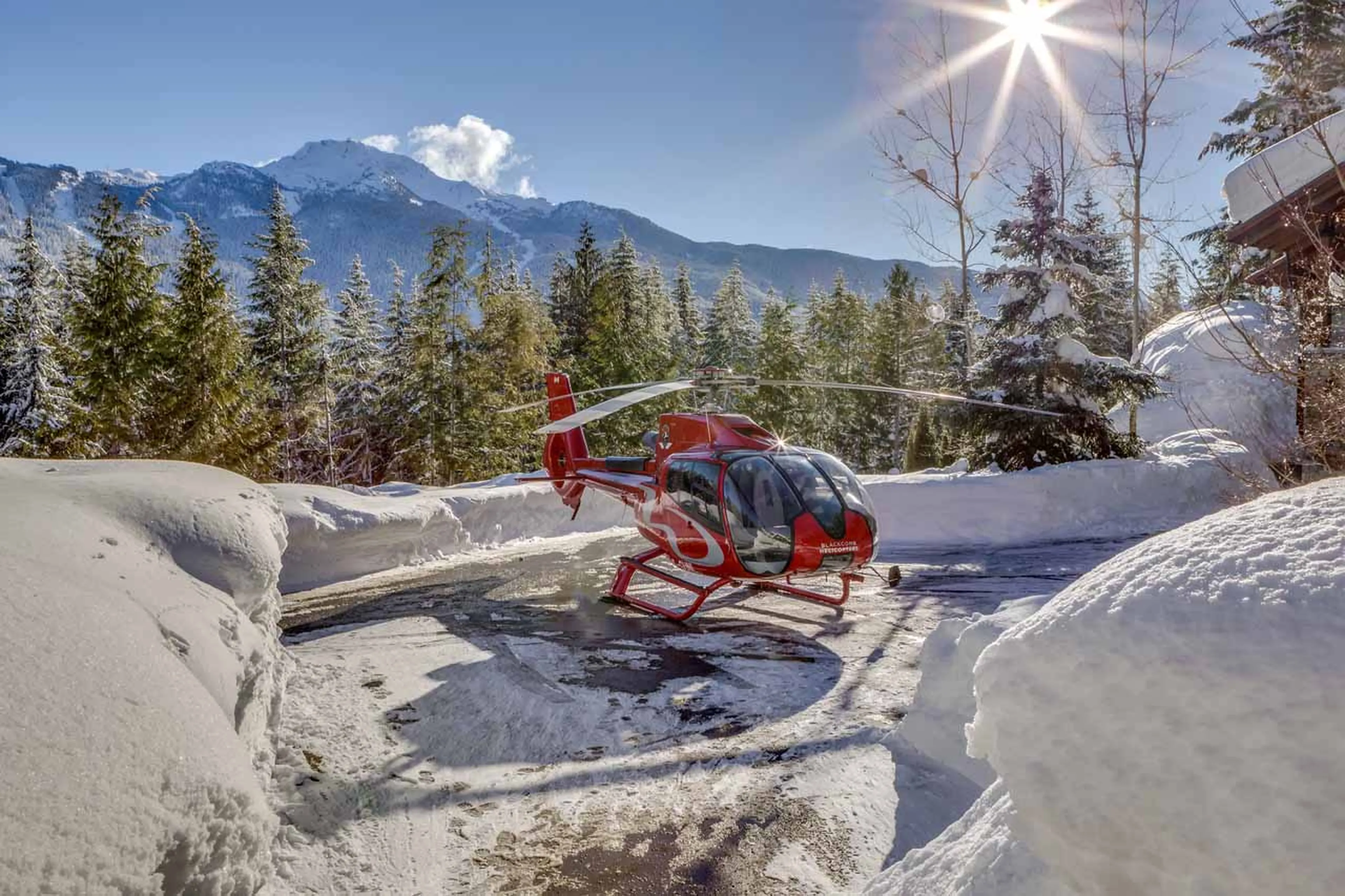 Helipad at Belmont Estate in Whistler