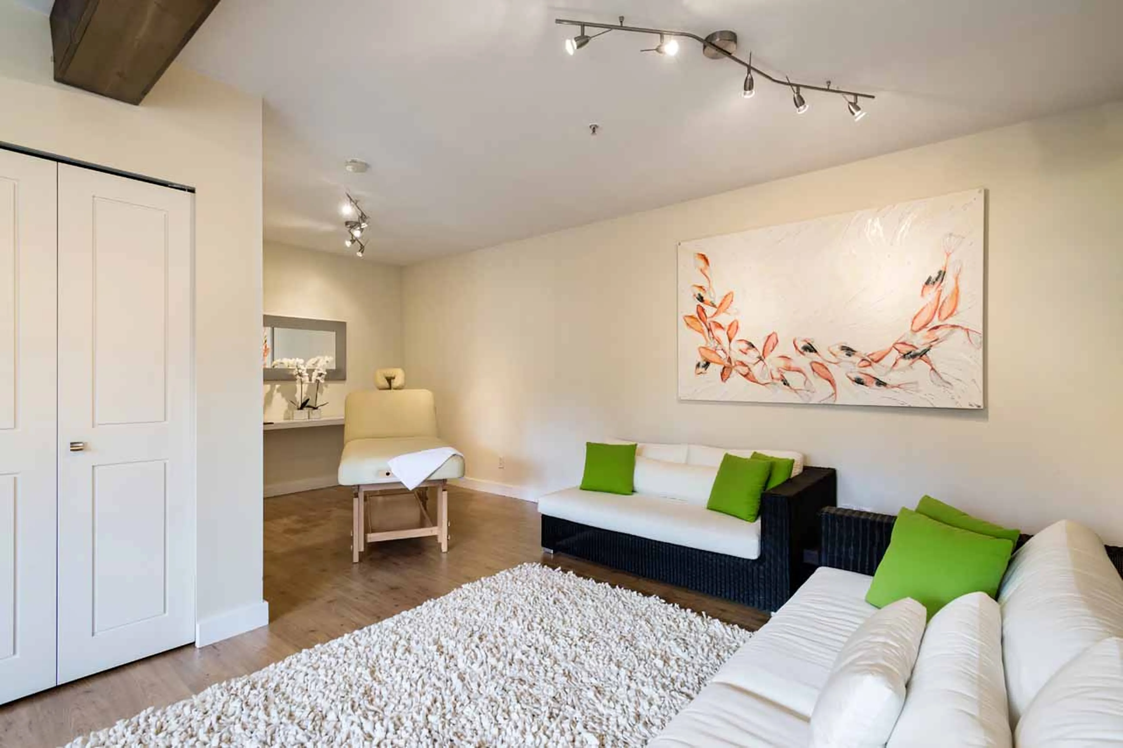 Spa relaxation area at Belmont Estate in Whistler