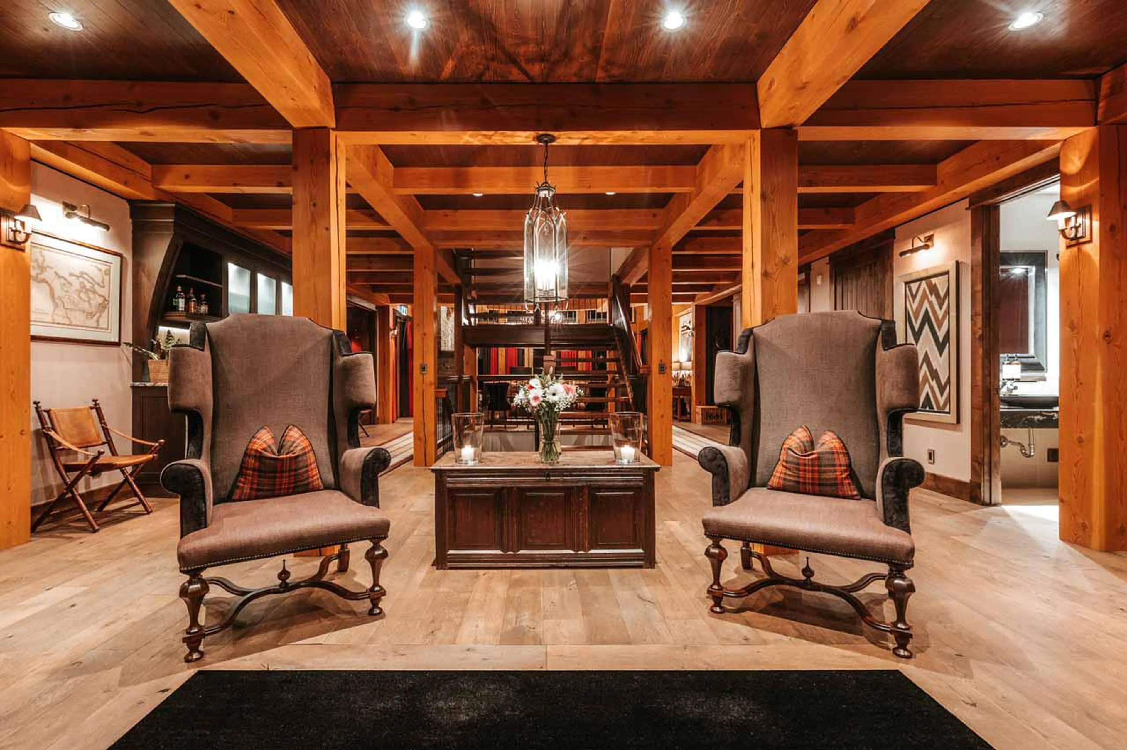 Entrance hall at Bighorn in Revelstoke