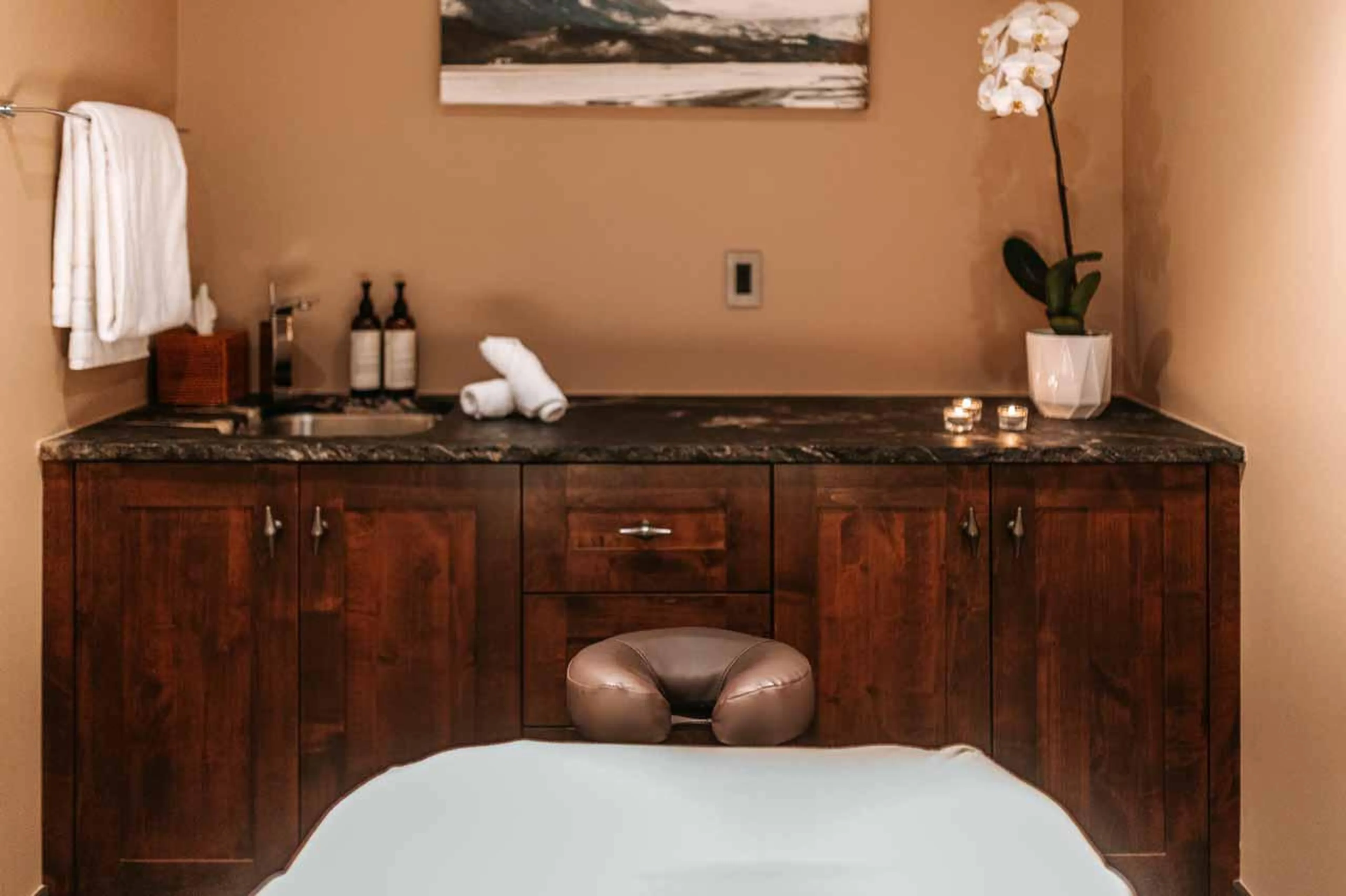 Massage room at Bighorn in Revelstoke
