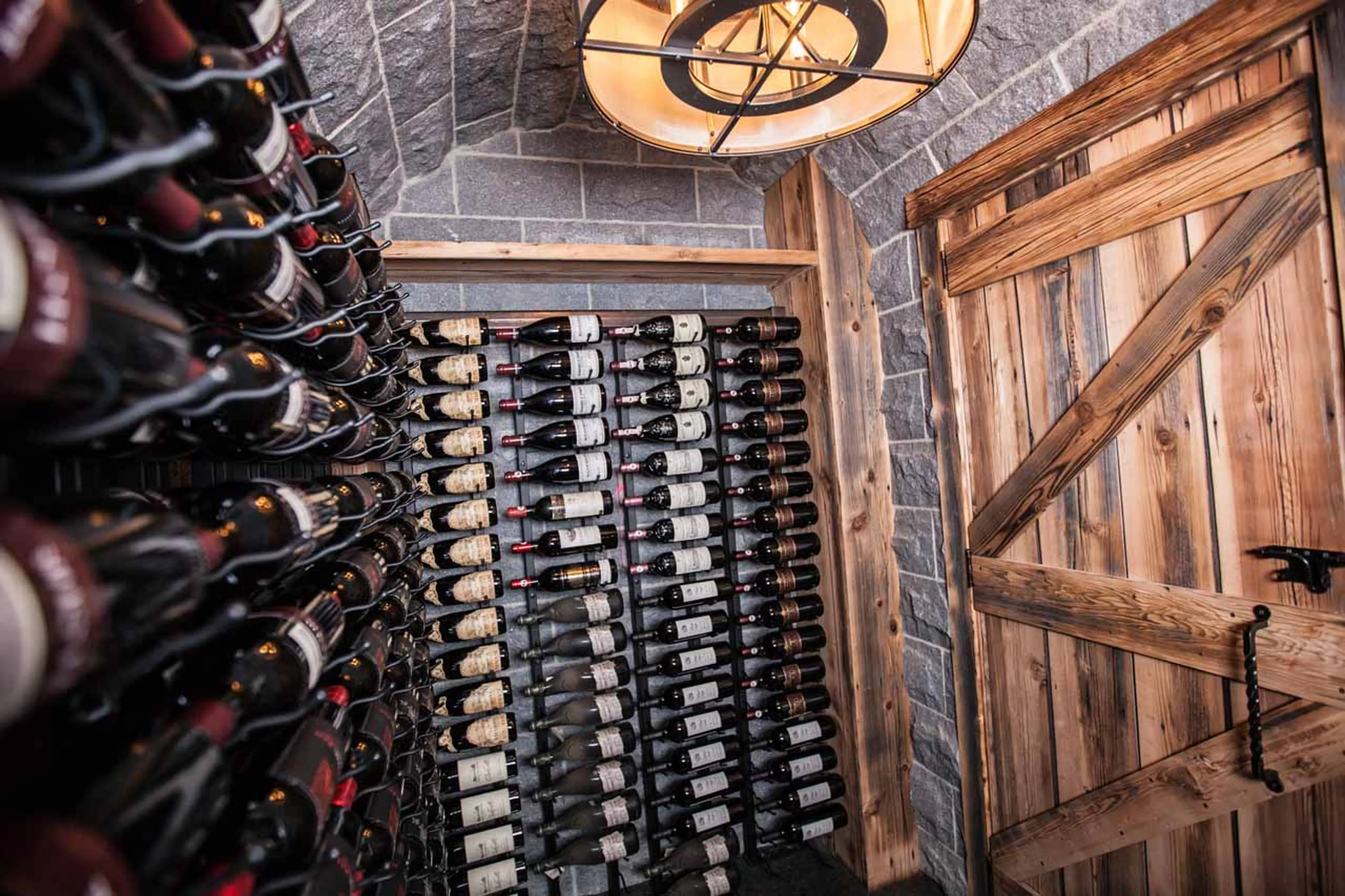 Wine cellar at Bison Lodge in Revelstoke