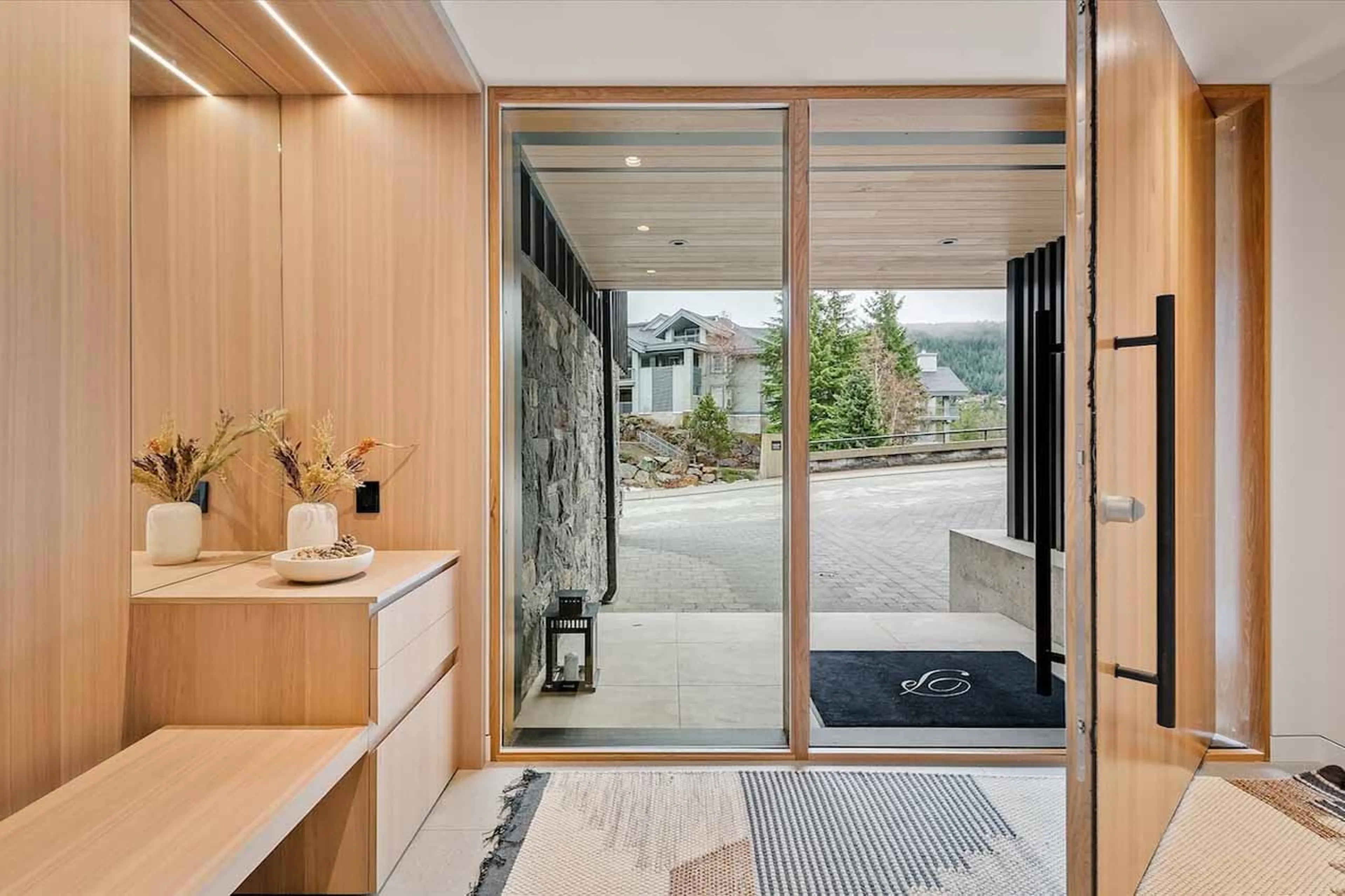 Entrance hall at Blueberry Hill Retreat in Whistler