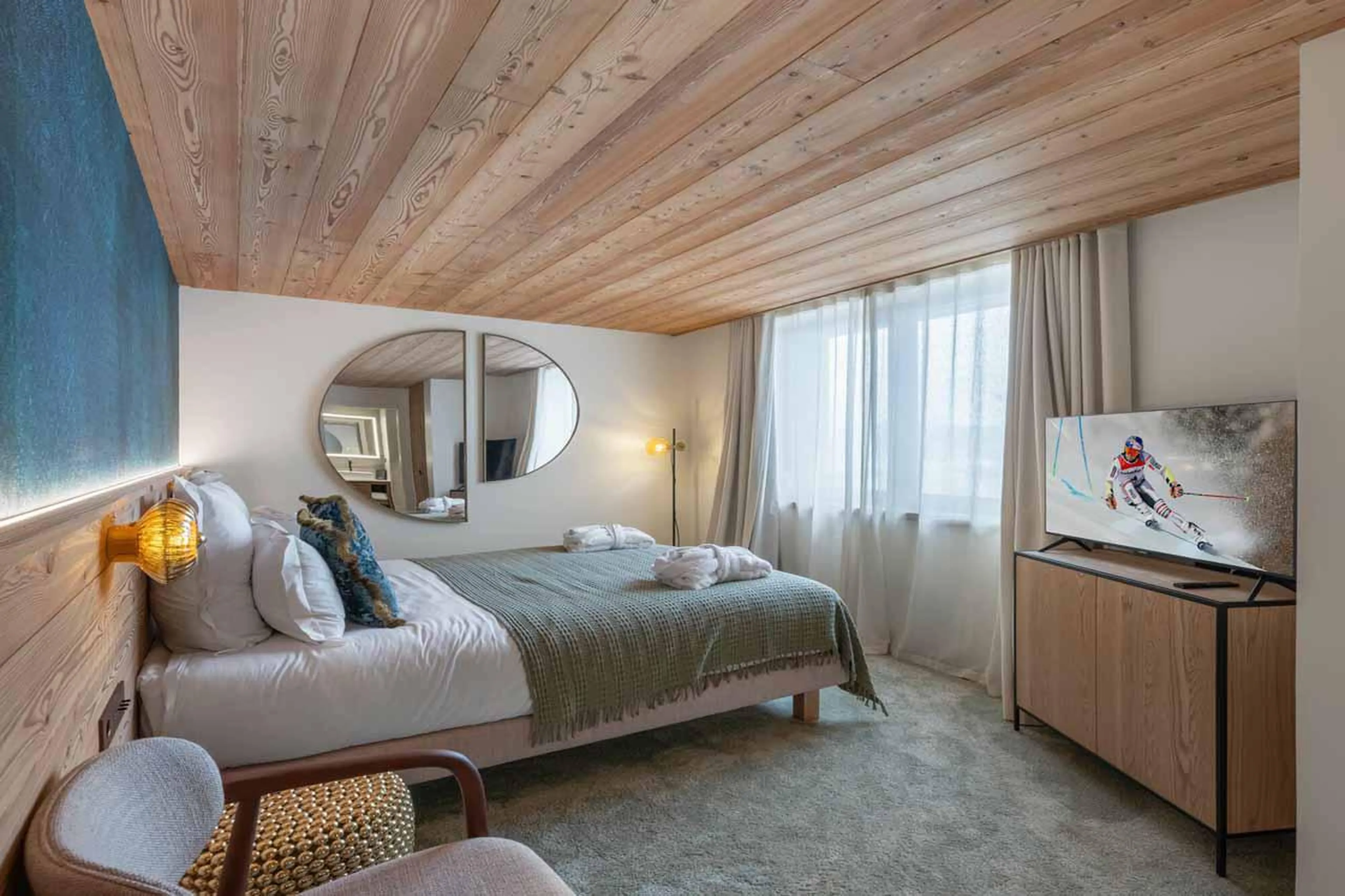 Double/twin bedroom in Apartment Brunello, Courchevel 1850