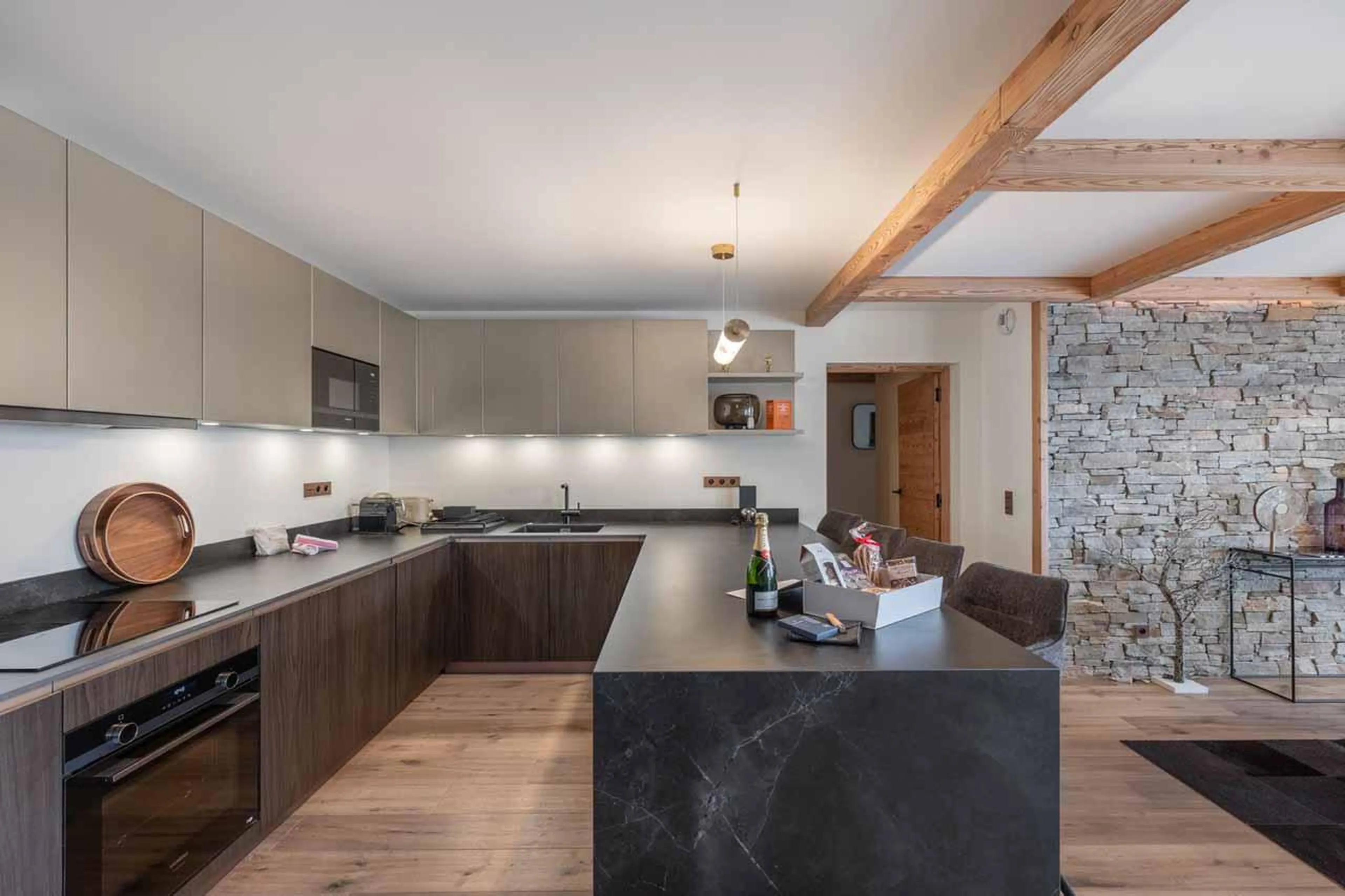 Kitchen in Apartment Brunello, Courchevel 1850