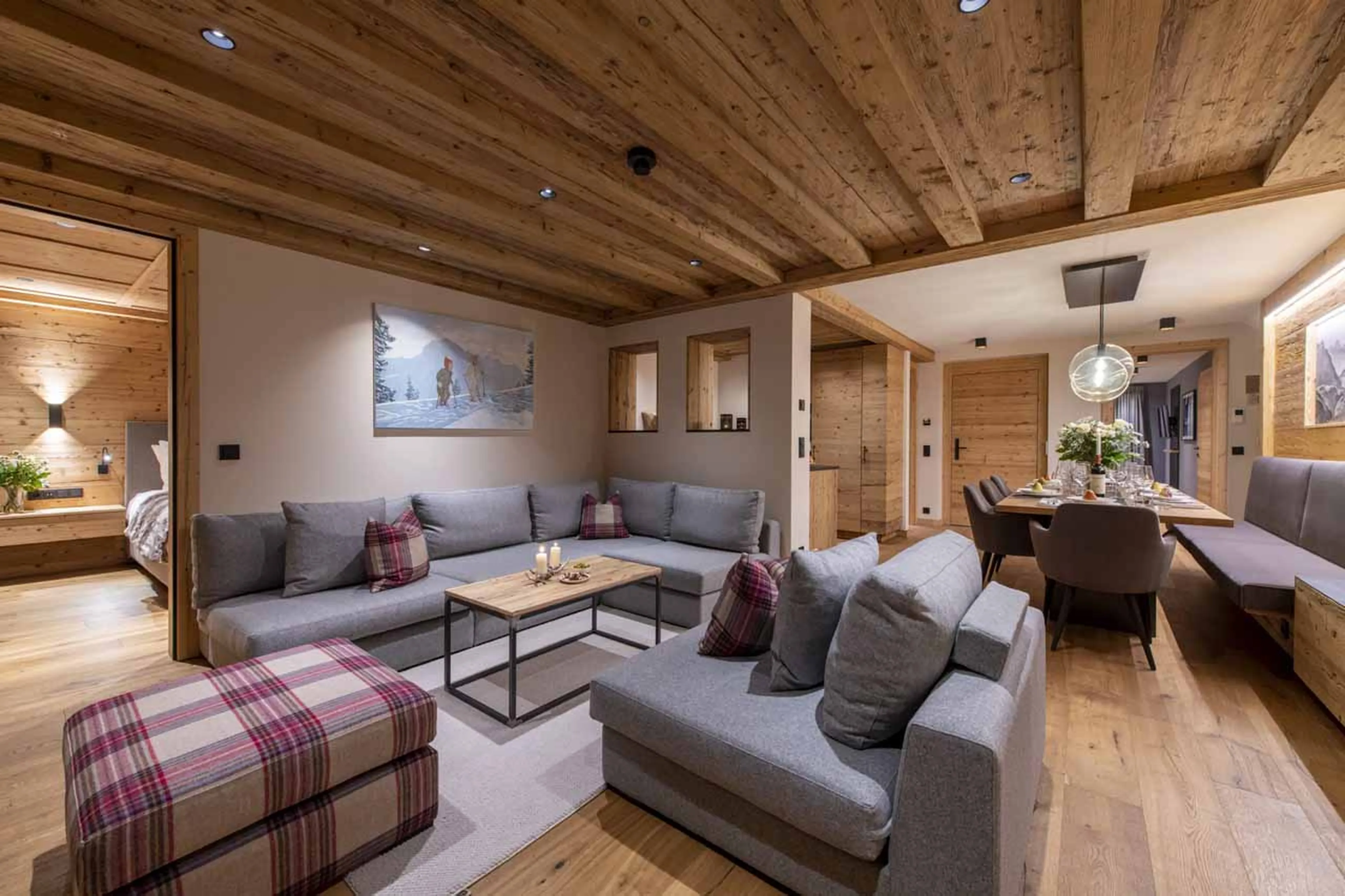 Living area at Apartment Brunnenhof 10 in Lech