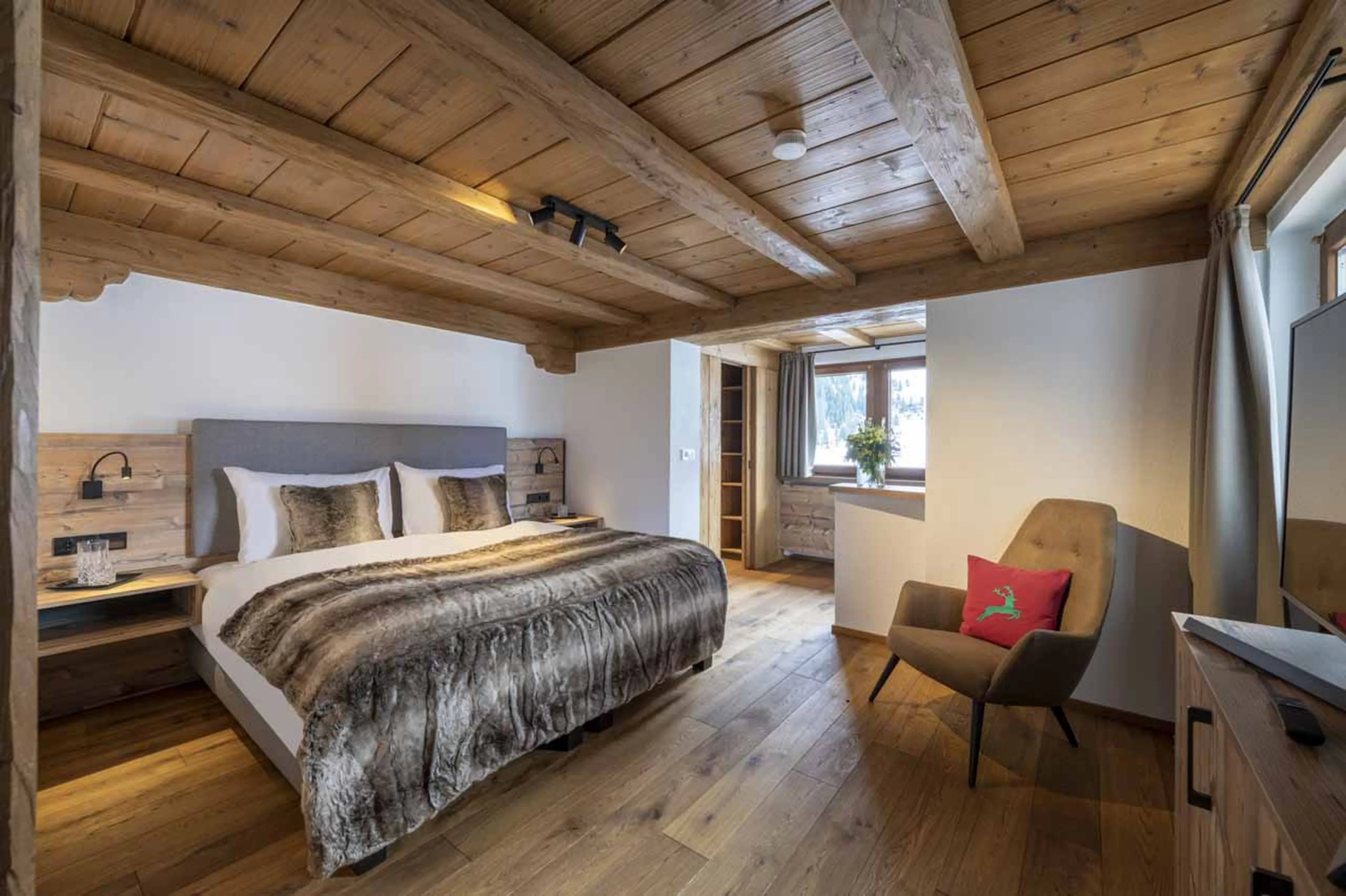 Double bedroom at Buhlhof Penthouse in Lech