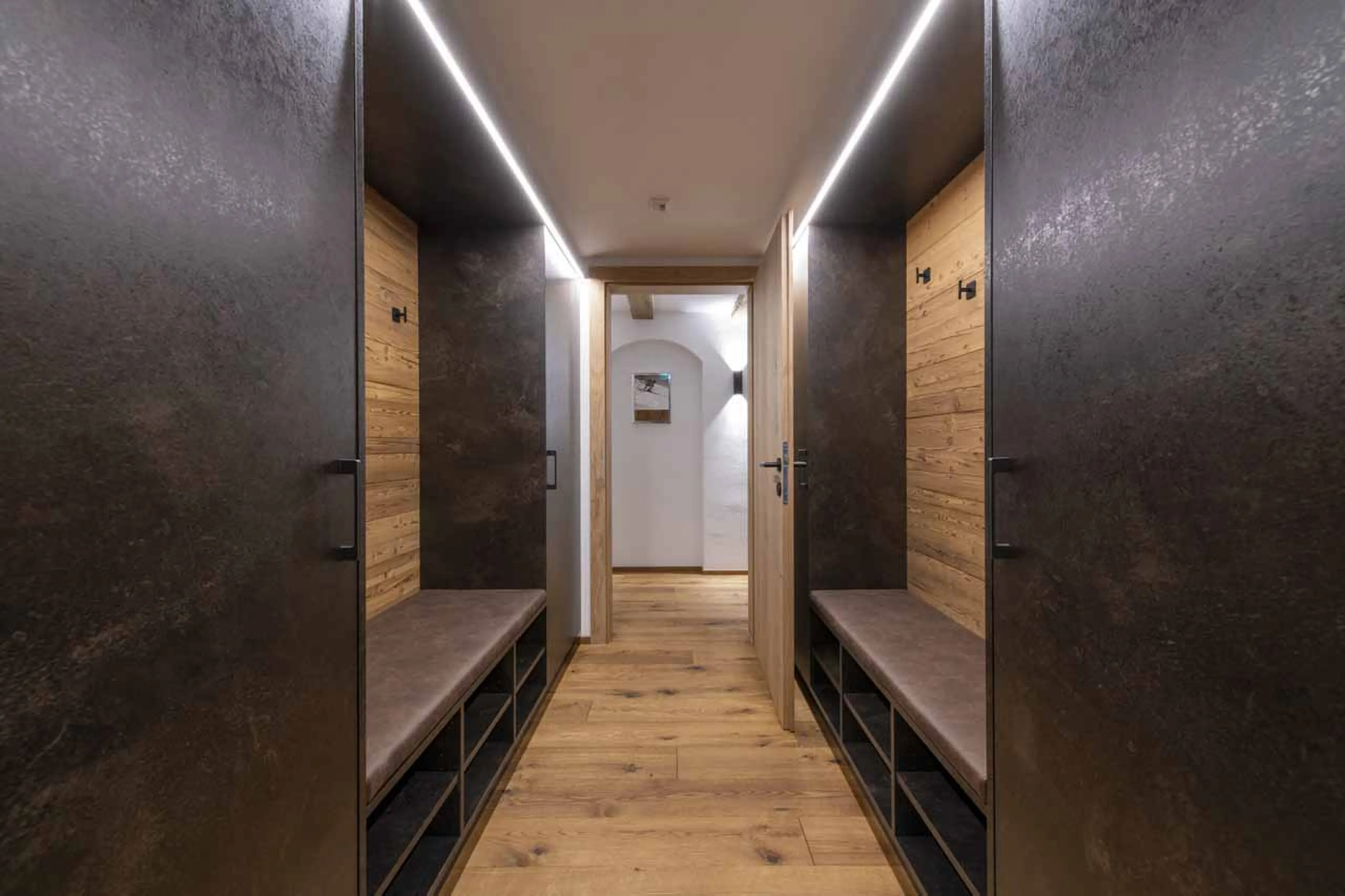 Entrance hall at Buhlhof Penthouse in Lech