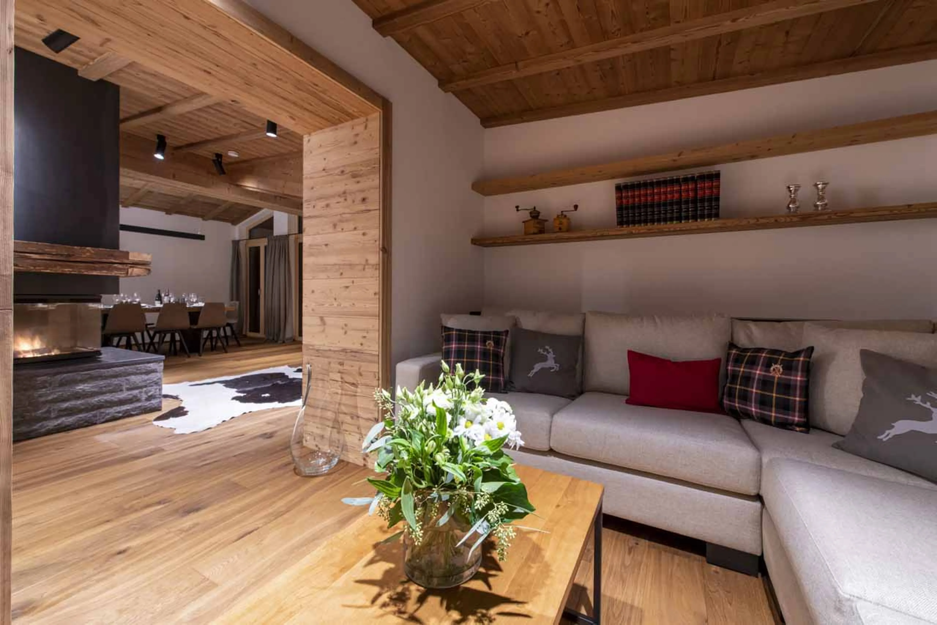 Living area at Buhlhof Penthouse in Lech