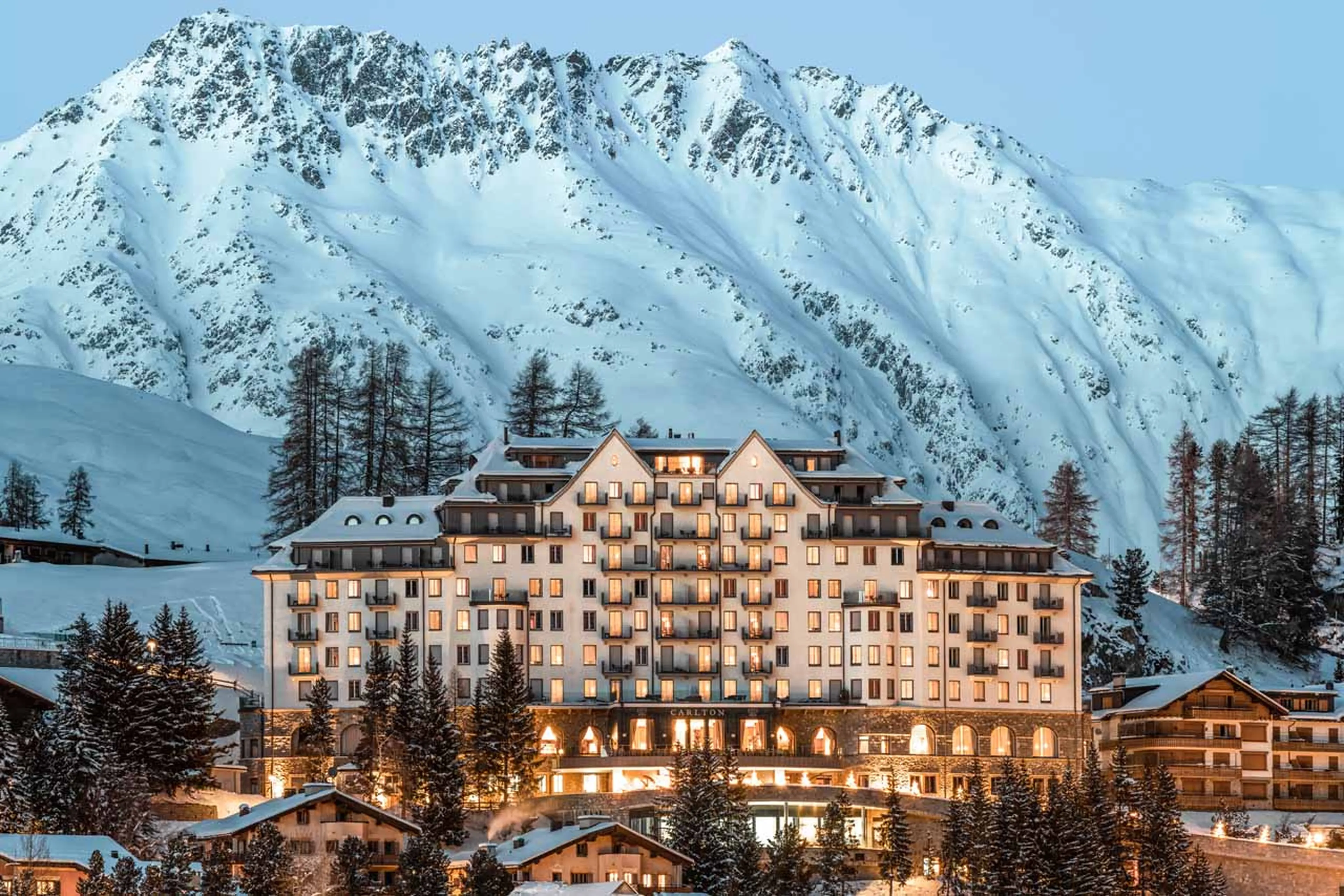 Exterior of the Carlton Penthouse in St Moritz