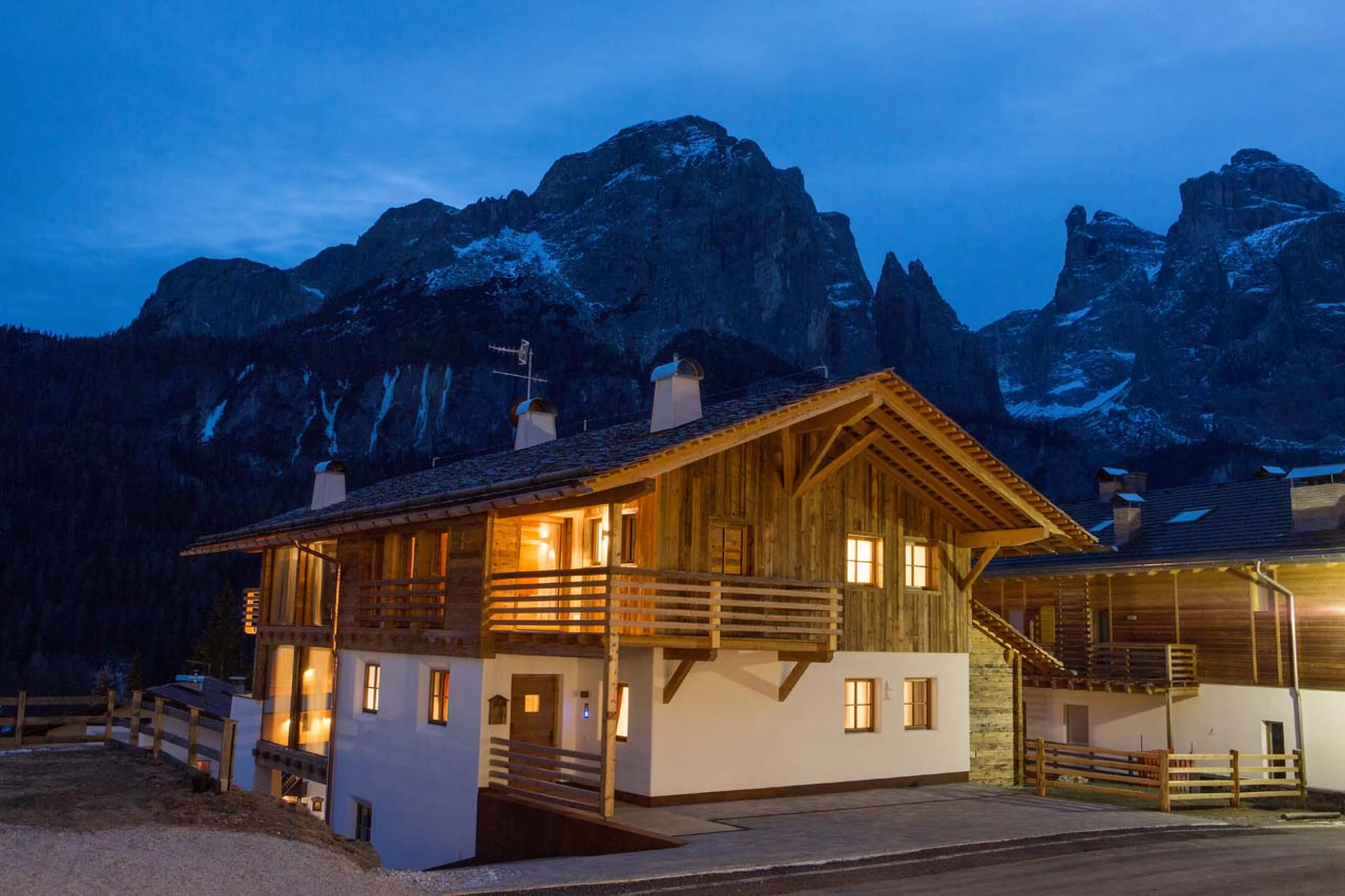 Dolomites backdrop at Casa Feroze in Alta Badia