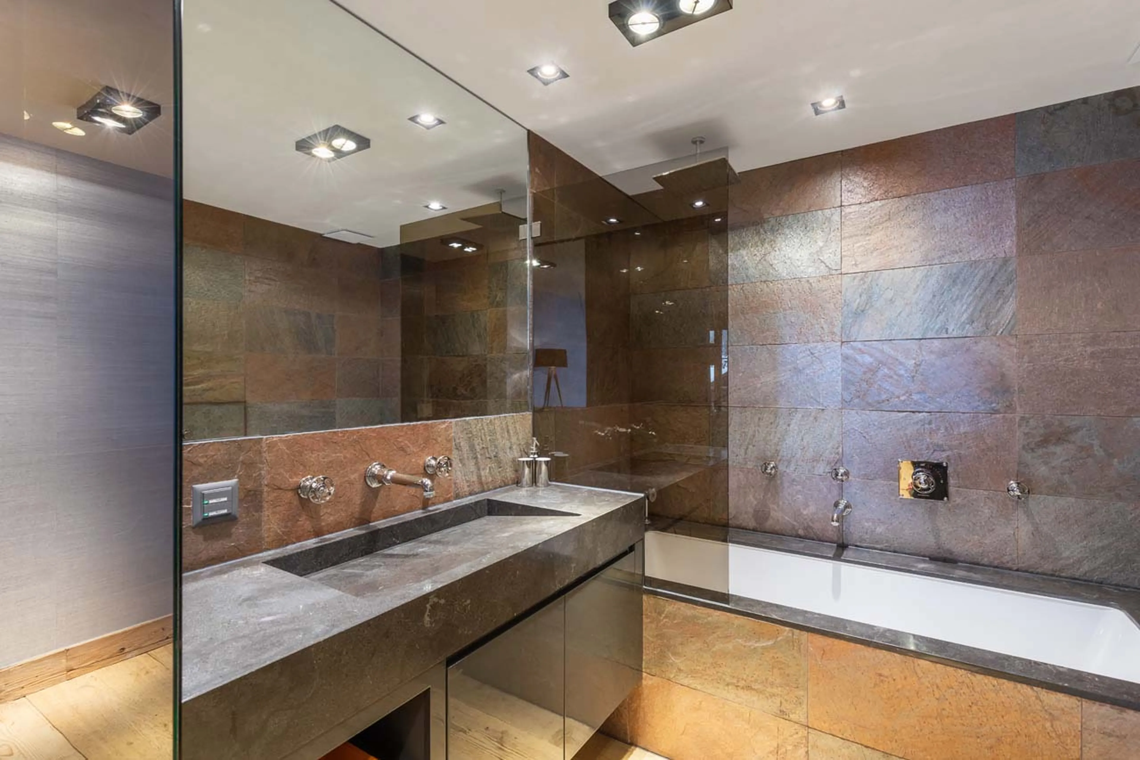 Bathroom two at Casa Promenade in Gstaad