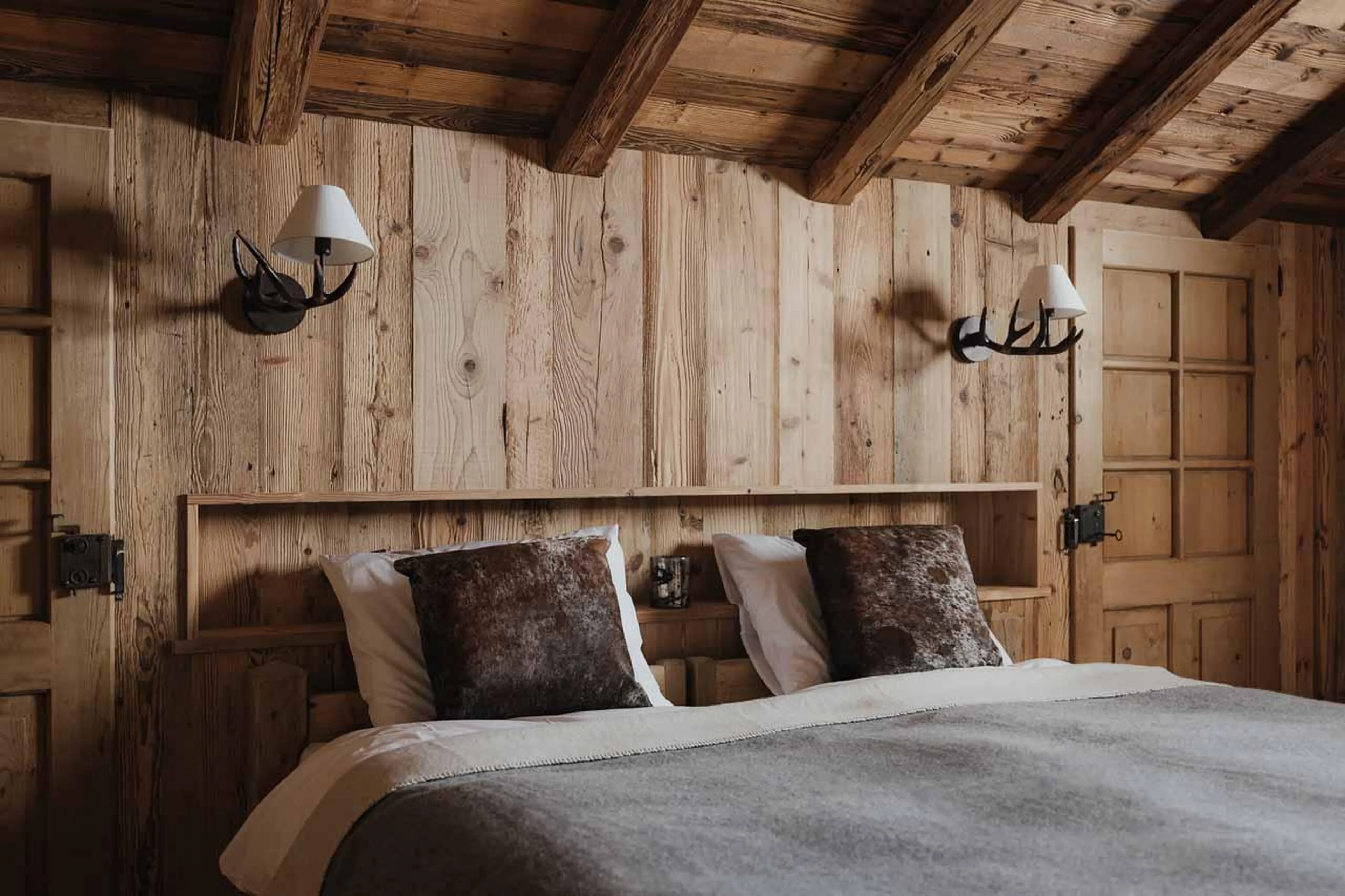 Bedroom on top floor at Casa Tra Cime in Arabba