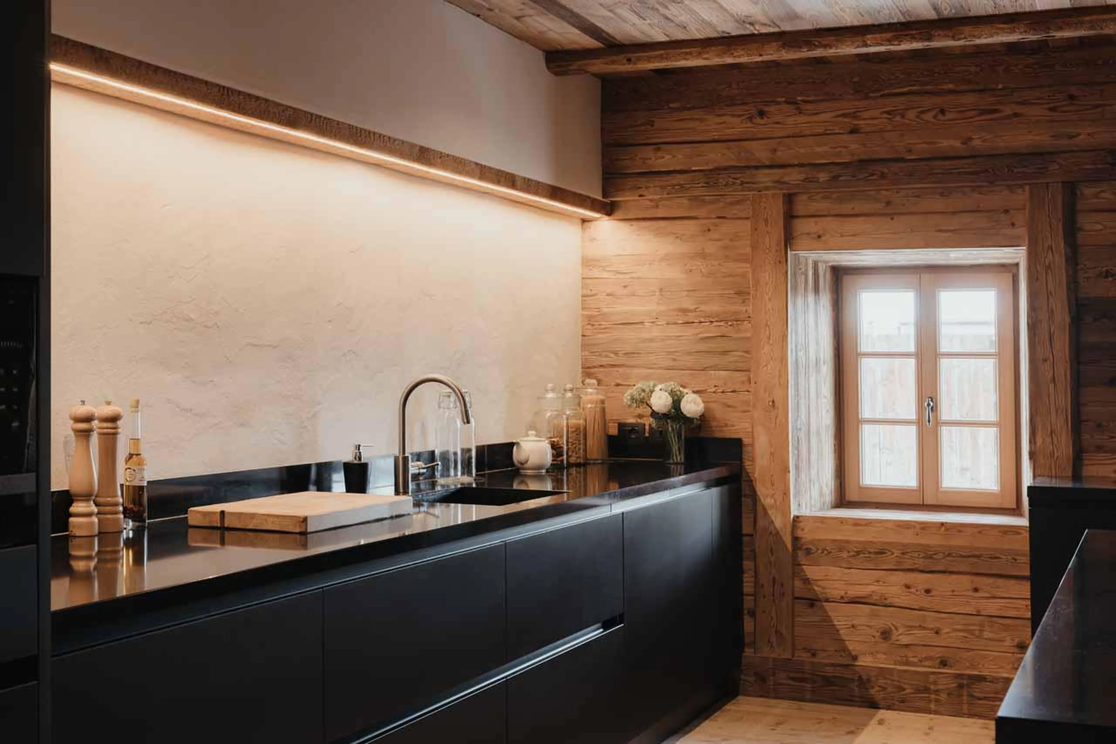 Kitchen equipment at Casa Tra Cime in Arabba