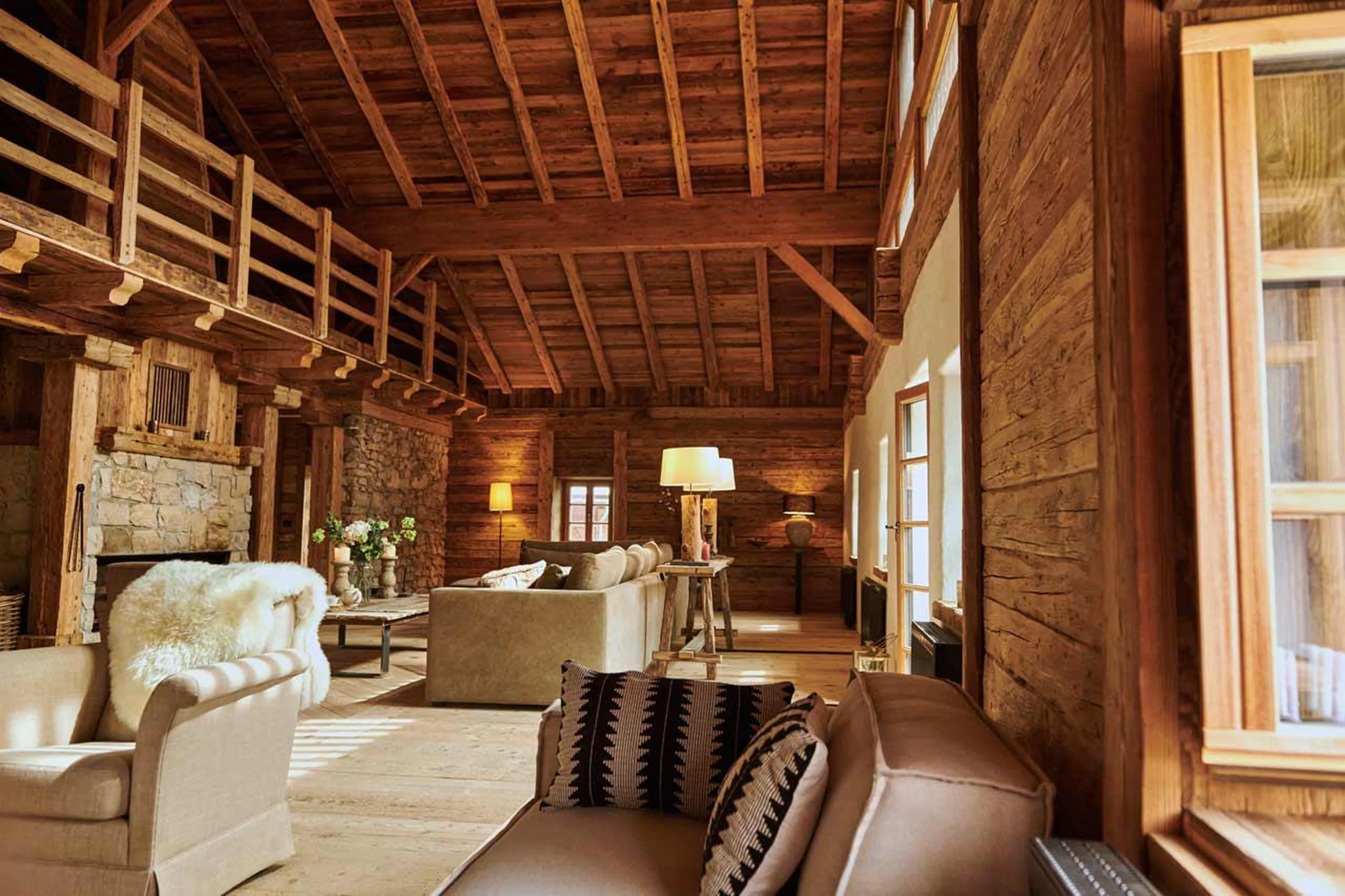 Living area at Casa Tra Cime in Arabba