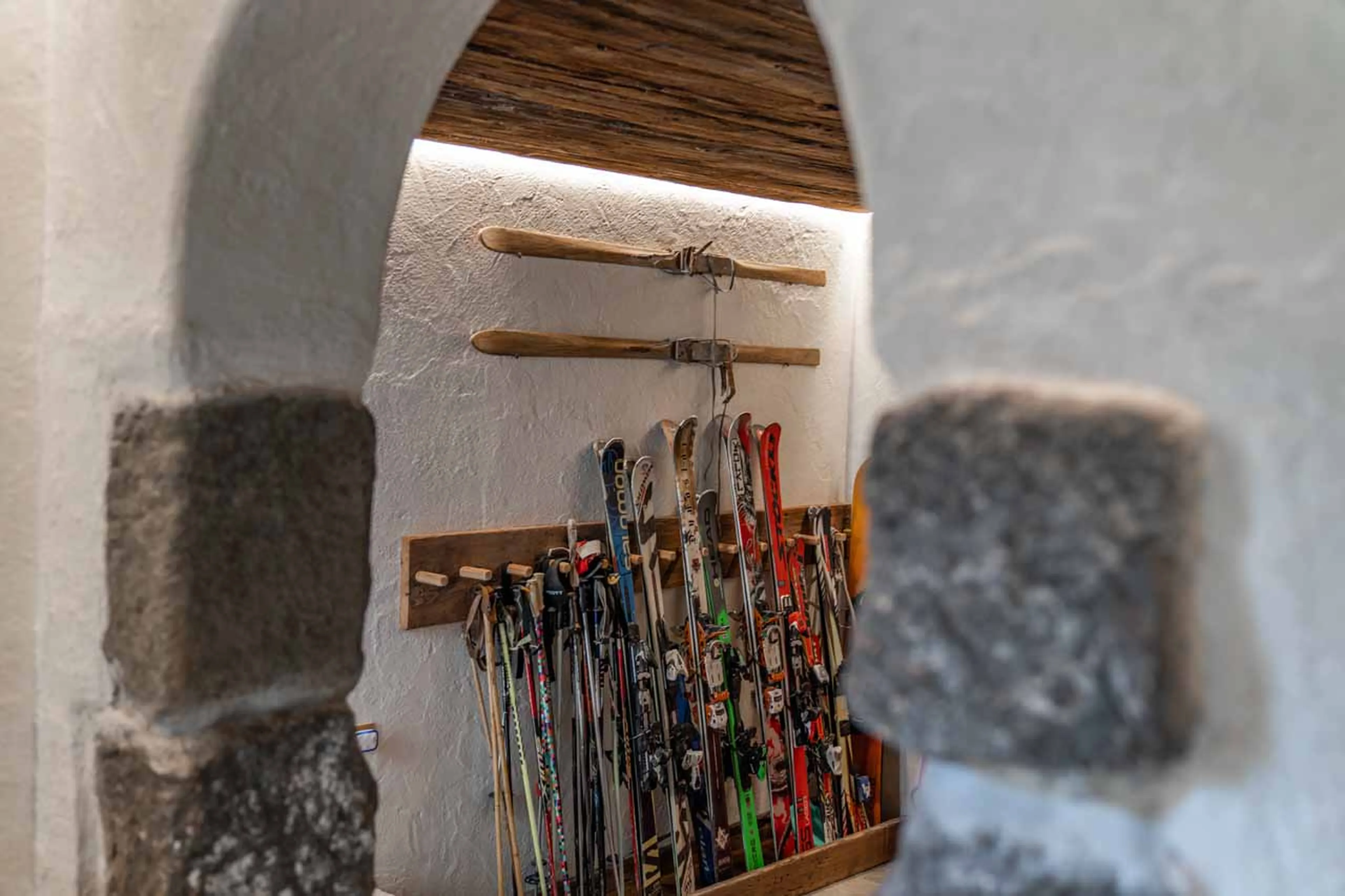 Ski room at Cesa del Louf Maso in Arabba