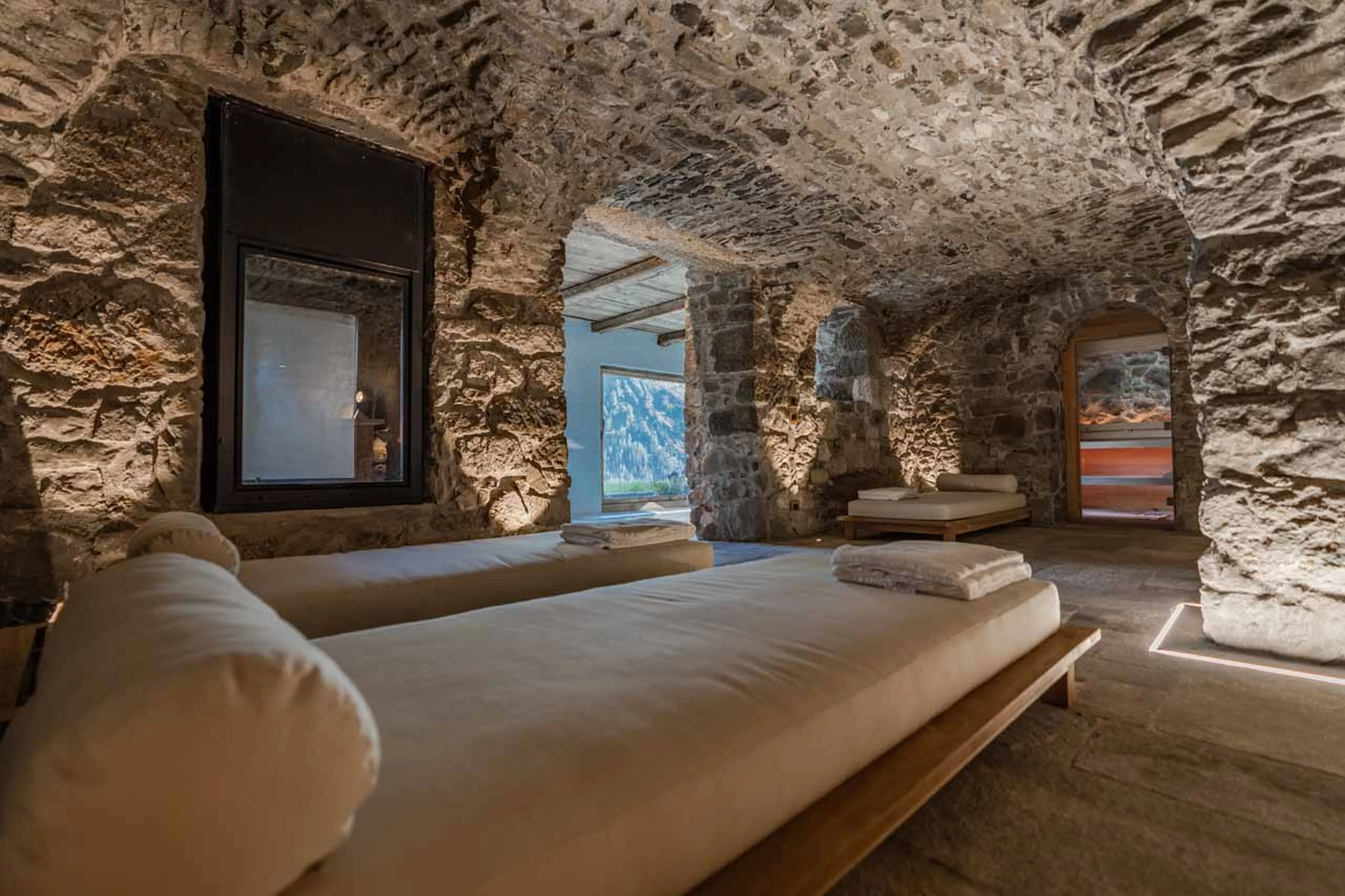 Relaxation area at Cesa del Louf Maso in Arabba