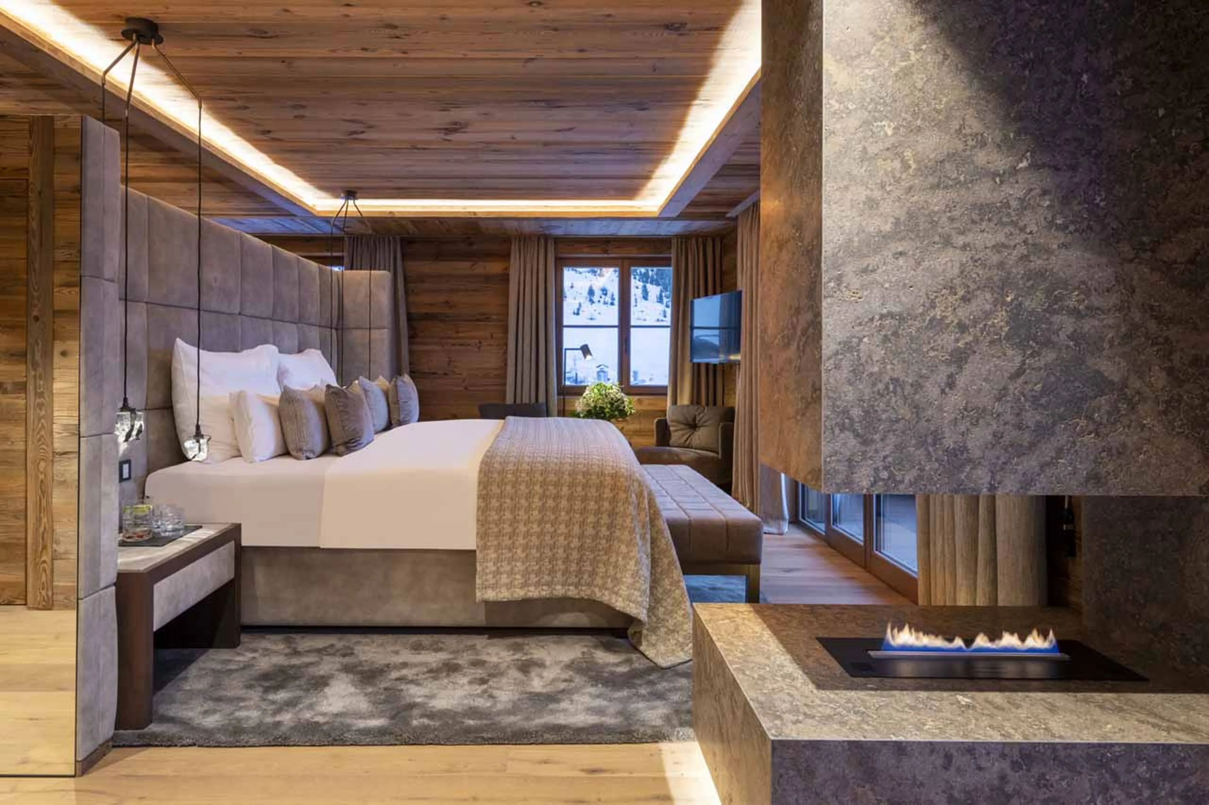 Bedroom one at Chalech M in Lech