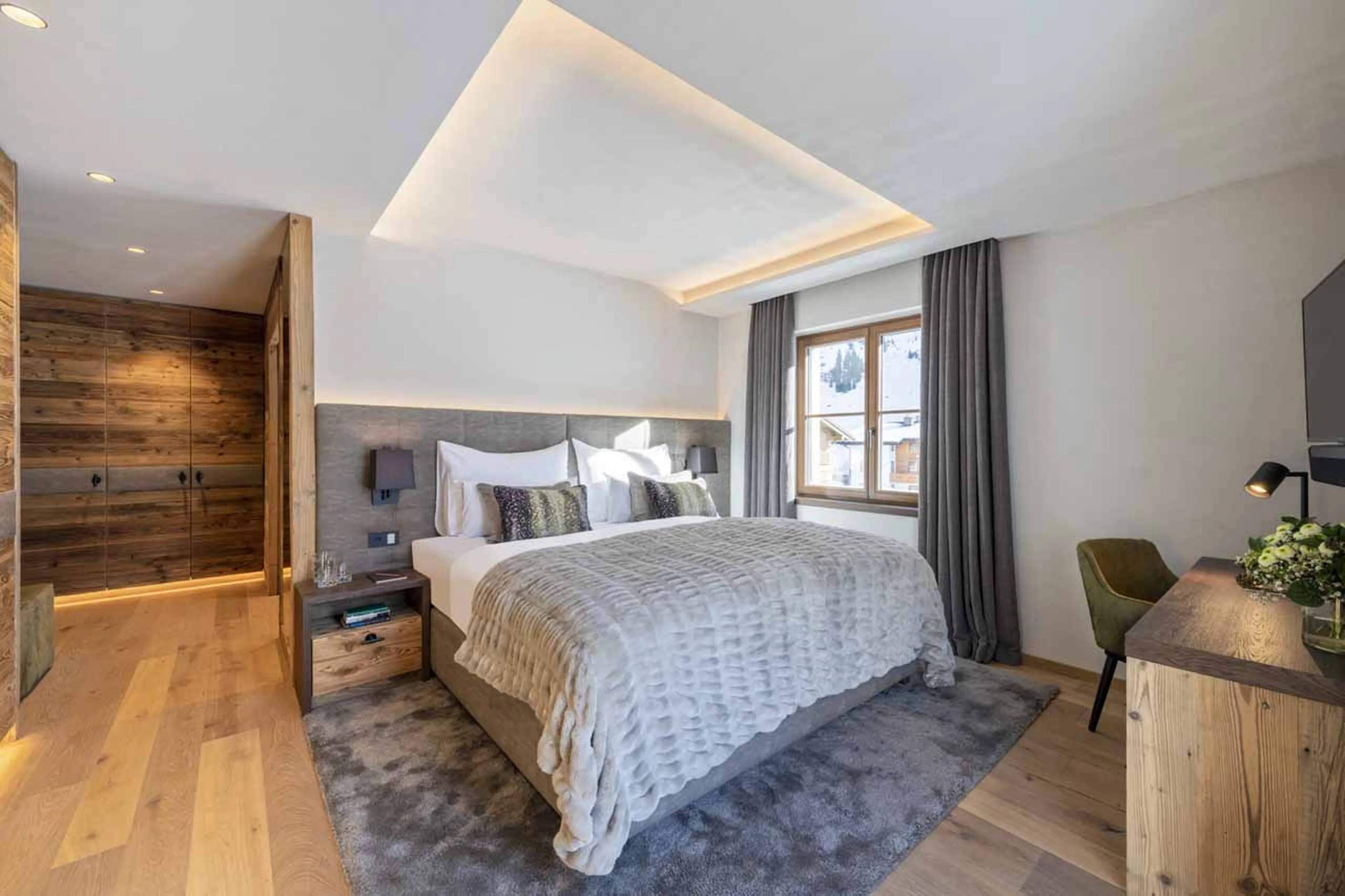 Bedroom five at Chalech M in Lech