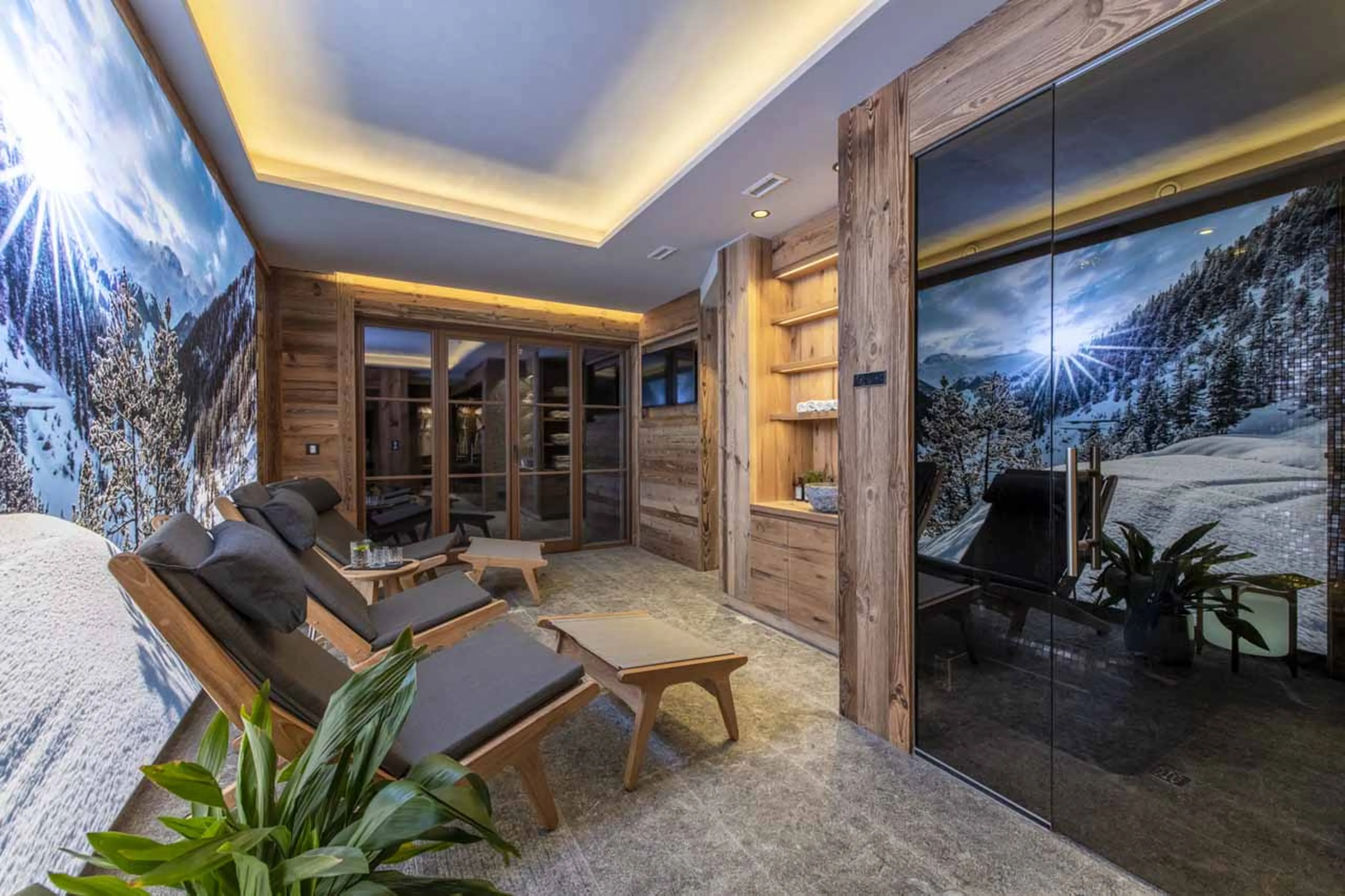 Private spa at Chalech M in Lech