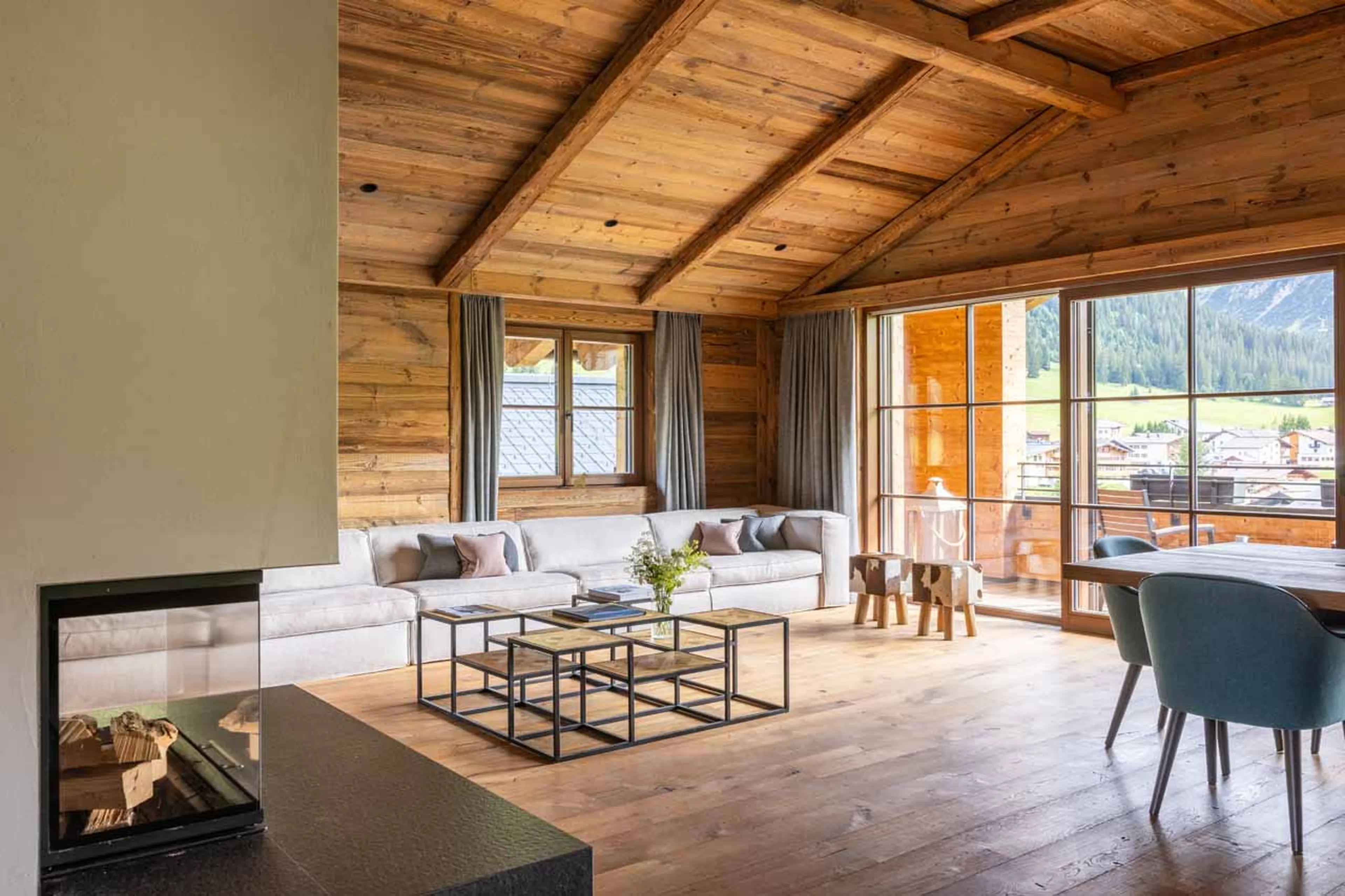 Living area at Chalech 3 in Lech